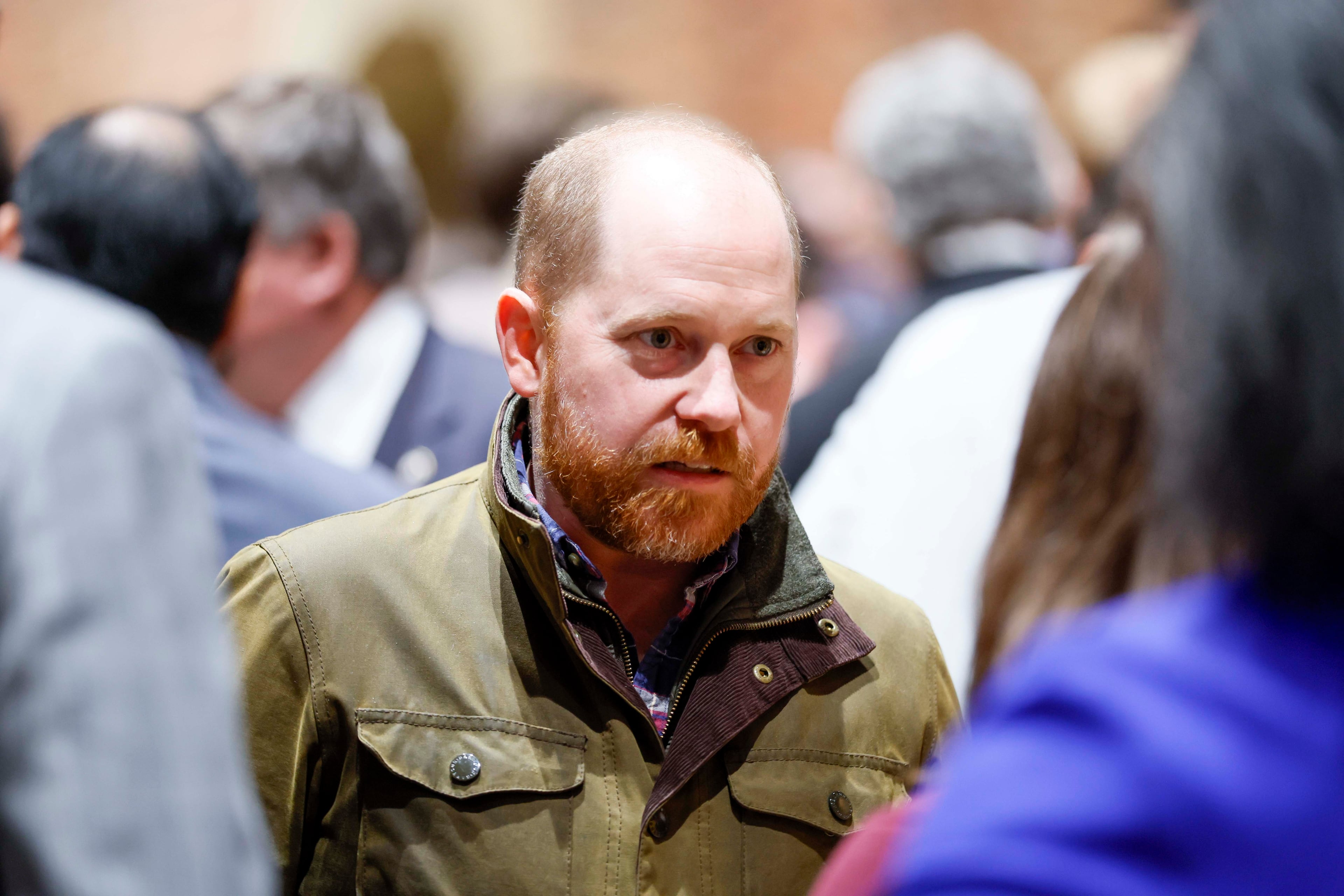 Georgia Democratic Party Chairman Charlie Bailey also attended the supper, the traditional kickoff to the legislative session. (Miguel Martinez/AJC)