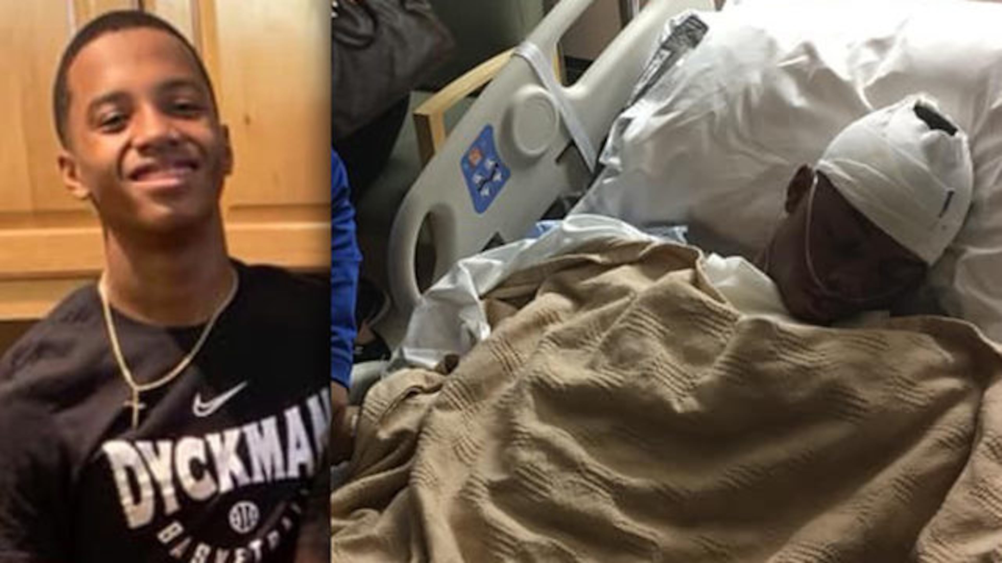 Malik Spellman spent weeks in a hospital after he was hit by a car while walking in a crosswalk.