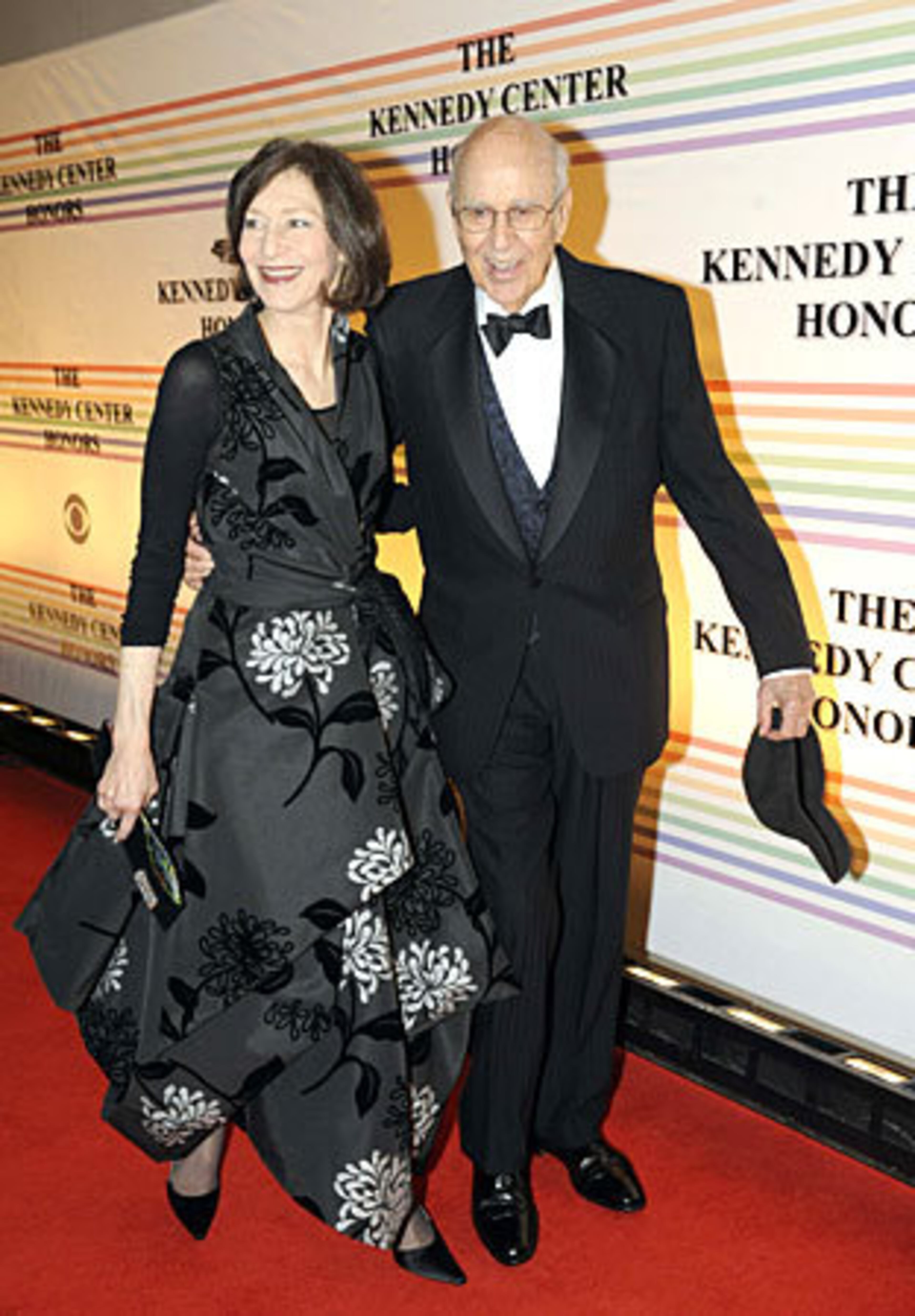 Carl Reiner, right, and Annie Reiner.