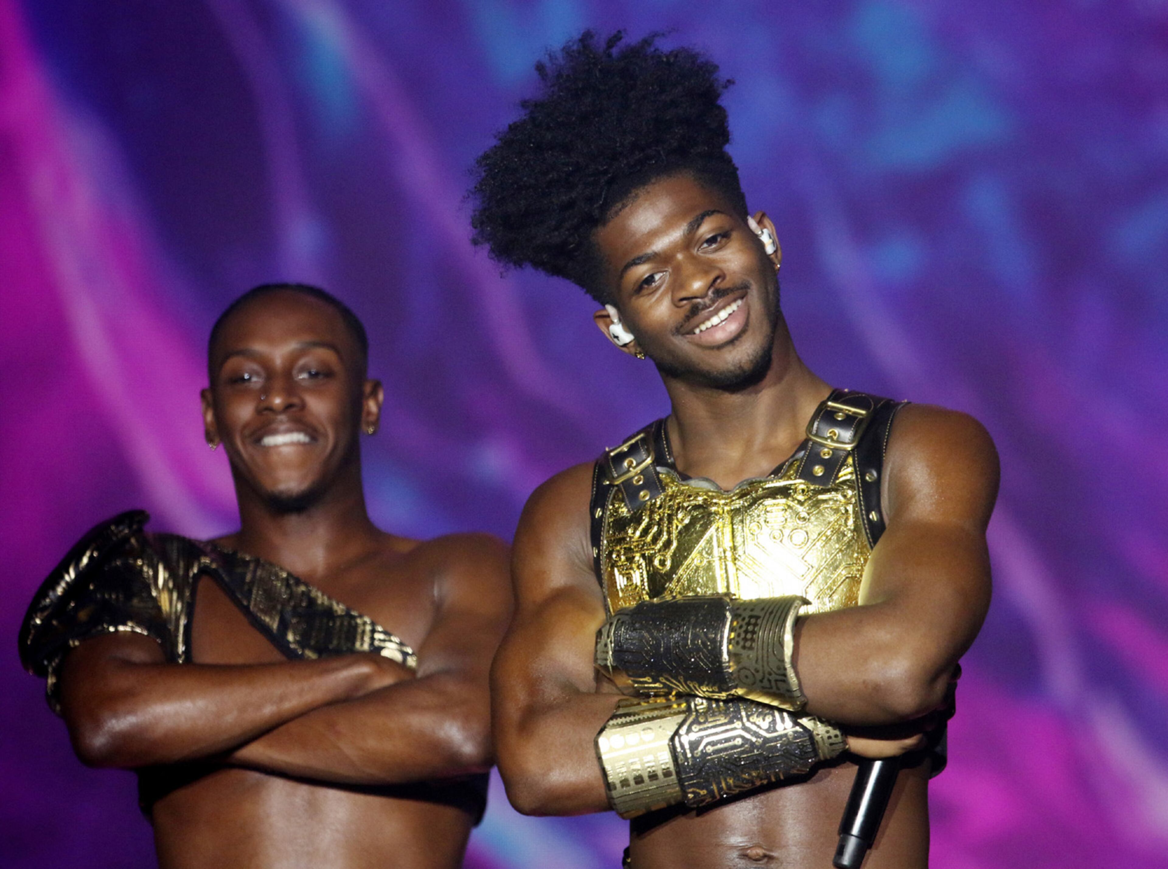 Atlanta native Lil Nas X played the first show of a two-night run in his hometown on Tuesday, Sept. 27, 2022, at the Coca-Cola Roxy Theatre. The Long Live Montero Tour hits the stage again Wednesday night at the Roxy in The Battery Atlanta. Robb Cohen for the Atlanta Journal-Constitution