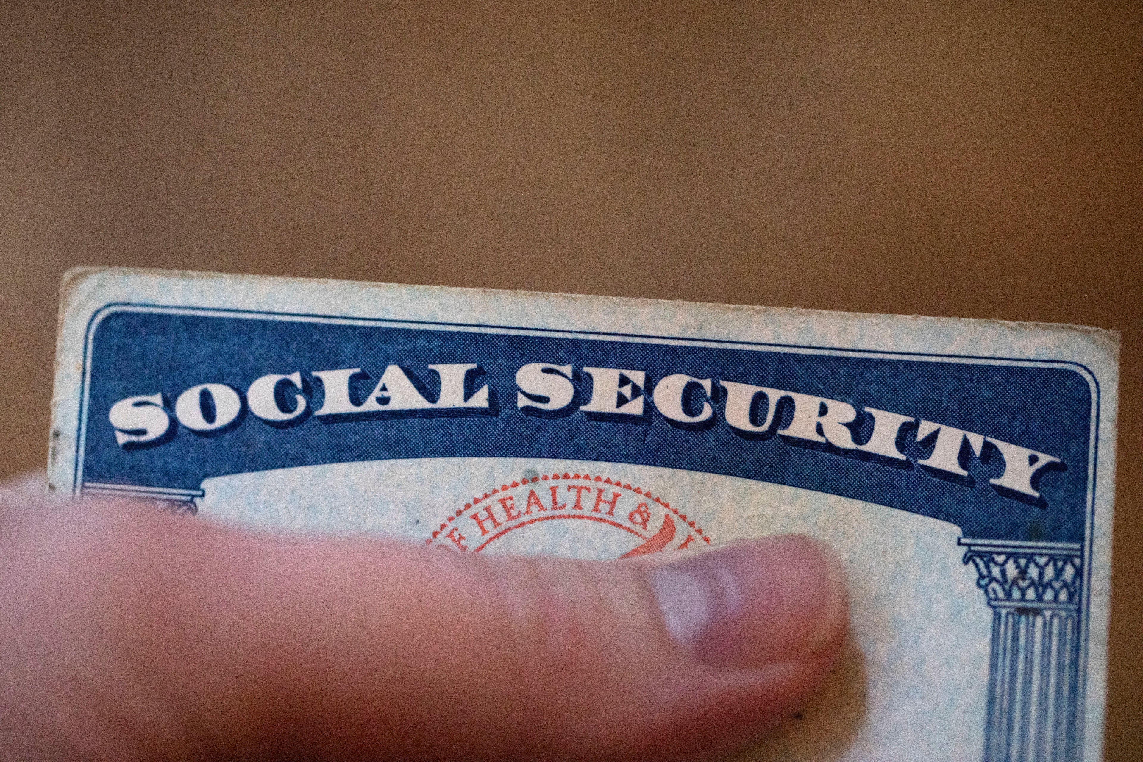 A Social Security card is seen in 2021 in Tigard, Oregon. (Jenny Kane/AP)