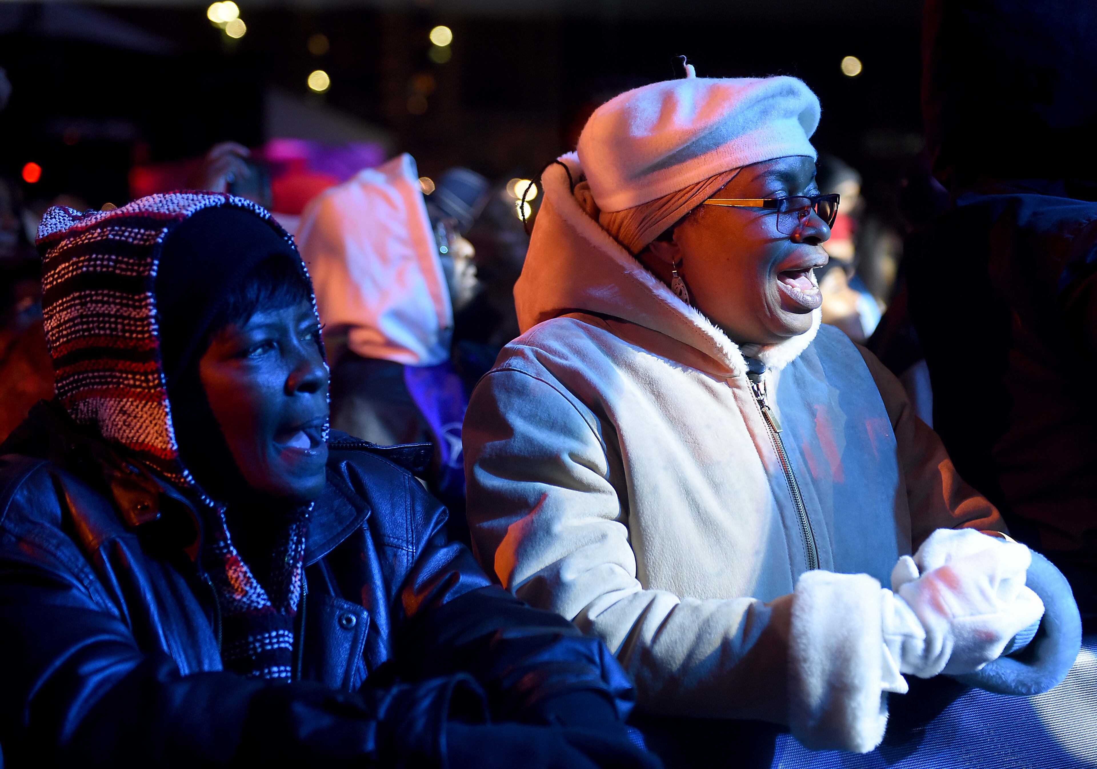Concertgoers sang along with the The S.O.S. Band, as they closed the opening night of Super Bowl Live at Centennial Olympic Park Saturday night, January 26, 2019. Atlanta music mogul Jermaine Dupri worked around the clock in order to book the legendary soul band, and his efforts were not in vain, as the band kept the crowd moving. The fan village will feature concerts and other attractions all week, leading up to the Big Game. Admission is free to Super Bowl Live, which will be open daily through Feb. 2, except for Tuesday and Wednesday. (Photo; RYON HORNE / RHORNE@AJC.COM)