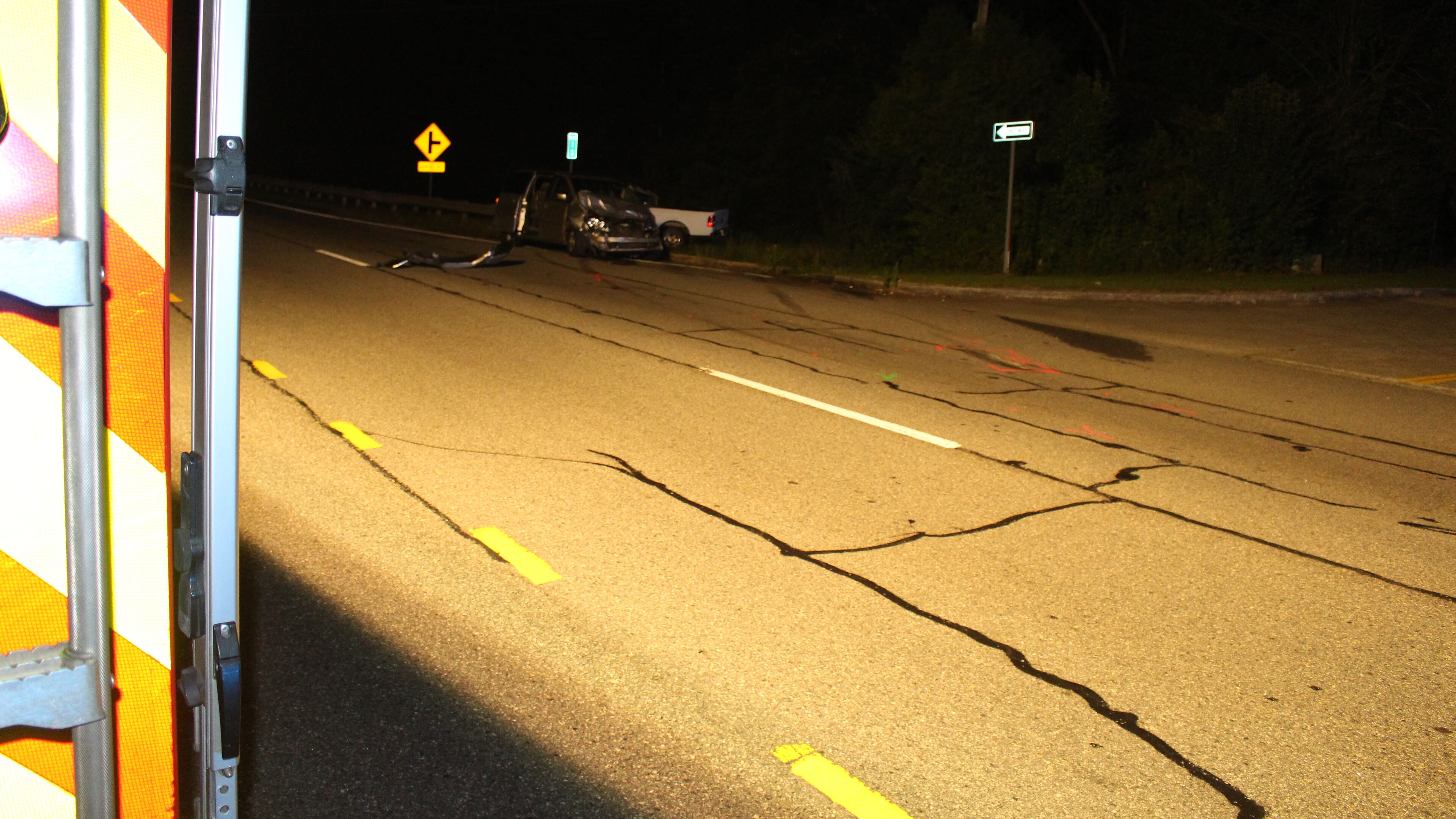 Officials said speed and alcohol don't appear to be factors in the wreck.