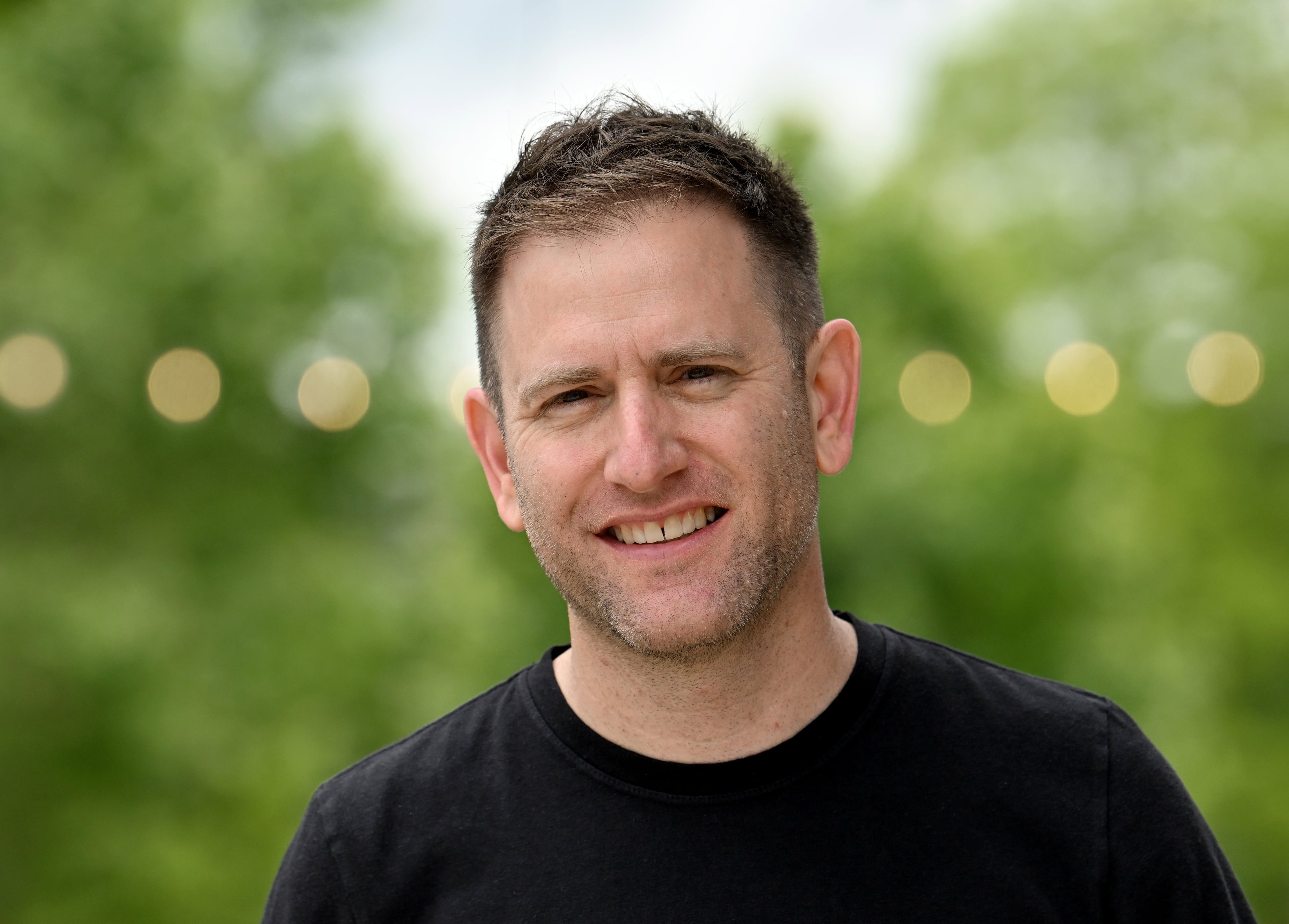 Brian Goldstone was shopping with his wife at Ponce City Market when he saw on his phone that he had won a Pulitzer. "Time stopped," he says. "It’s the closest thing to understanding what people mean by an out-of-body experience, because I really didn’t know ... what was going on." (Hyosub Shin/AJC)