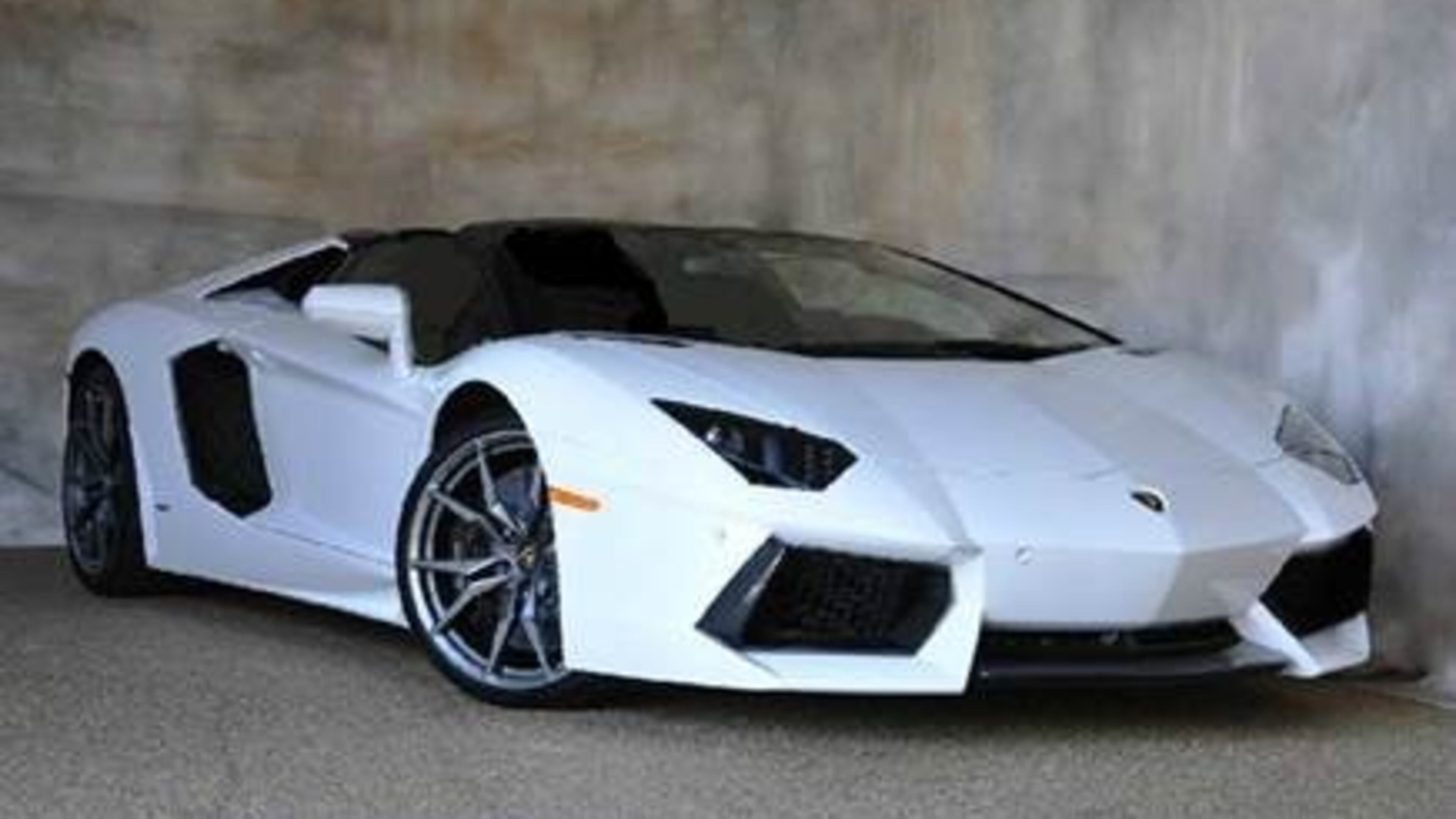 A photo of the stolen 2015 Lamborghini Aventador Convertible.
