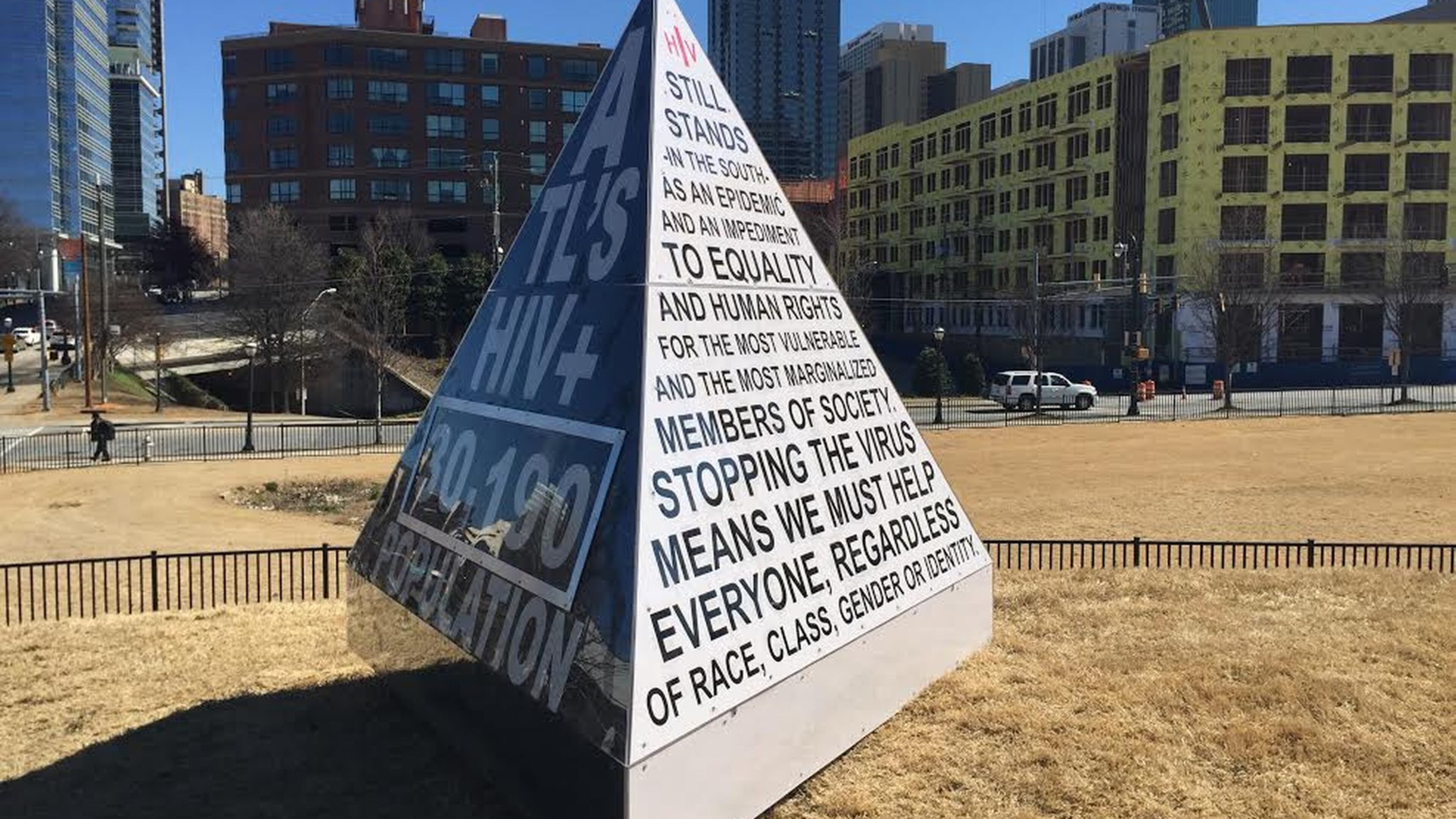 Matthew Terrell, a 31-year-old artist, writer and HIV activist, is the brains behind a new piece of public art designed to bring awareness to the ever-growing HIV population. The sculpture, displayed on a hillside at the National Center for Civil and Human Rights in Atlanta, features marquee-style digits that will be updated weekly to reflect the ever-growing number of HIV-positive people living in metro Atlanta. CONTRIBUTED