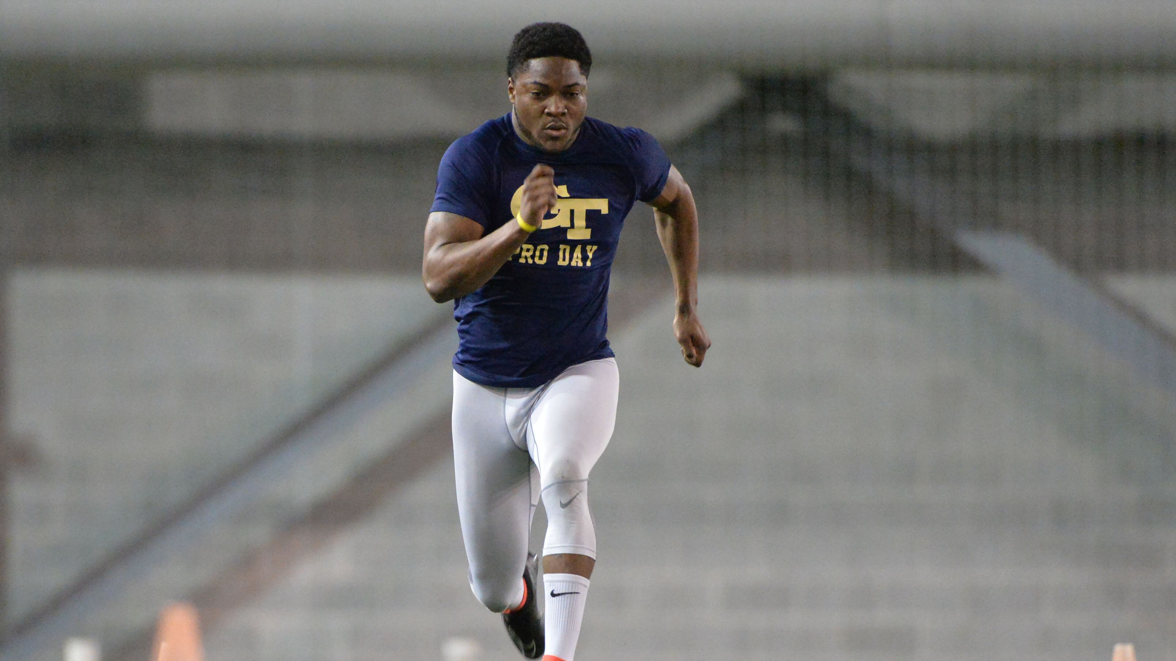 Former Georgia Tech safety Jamal Golden didn’t get drafted or sign as an undrafted free agent, but did receive an invitation to the Falcons’ rookie mini-camp this weekend. HYOSUB SHIN / HSHIN@AJC.COM