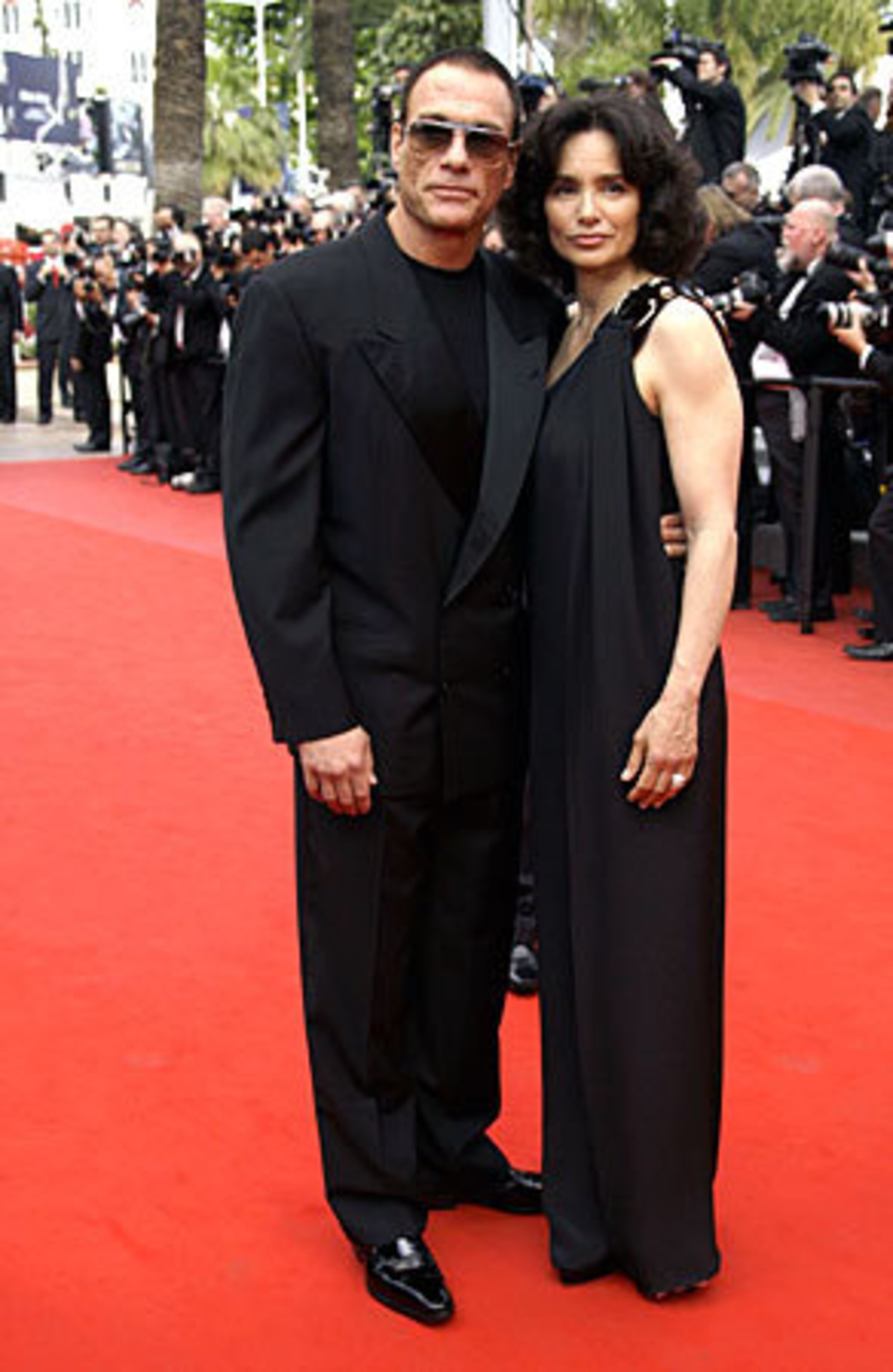 Actor Jean-Claude Van Damme and Gladys Portugues.