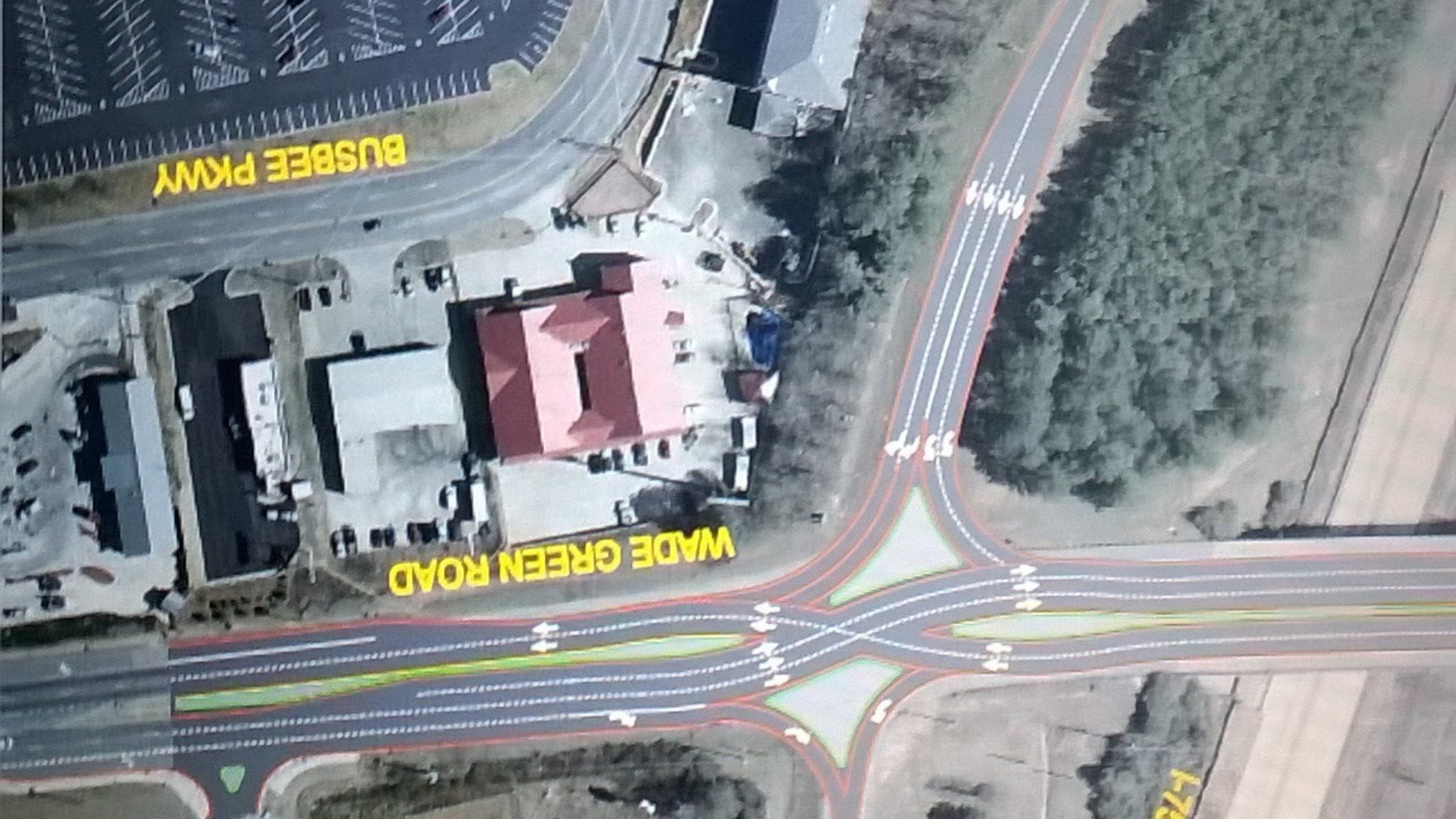 By late this year, the diverging diamond interchange to Wade Green Road over I-75 in Kennesaw is expected to be completed. Courtesy of Cobb County