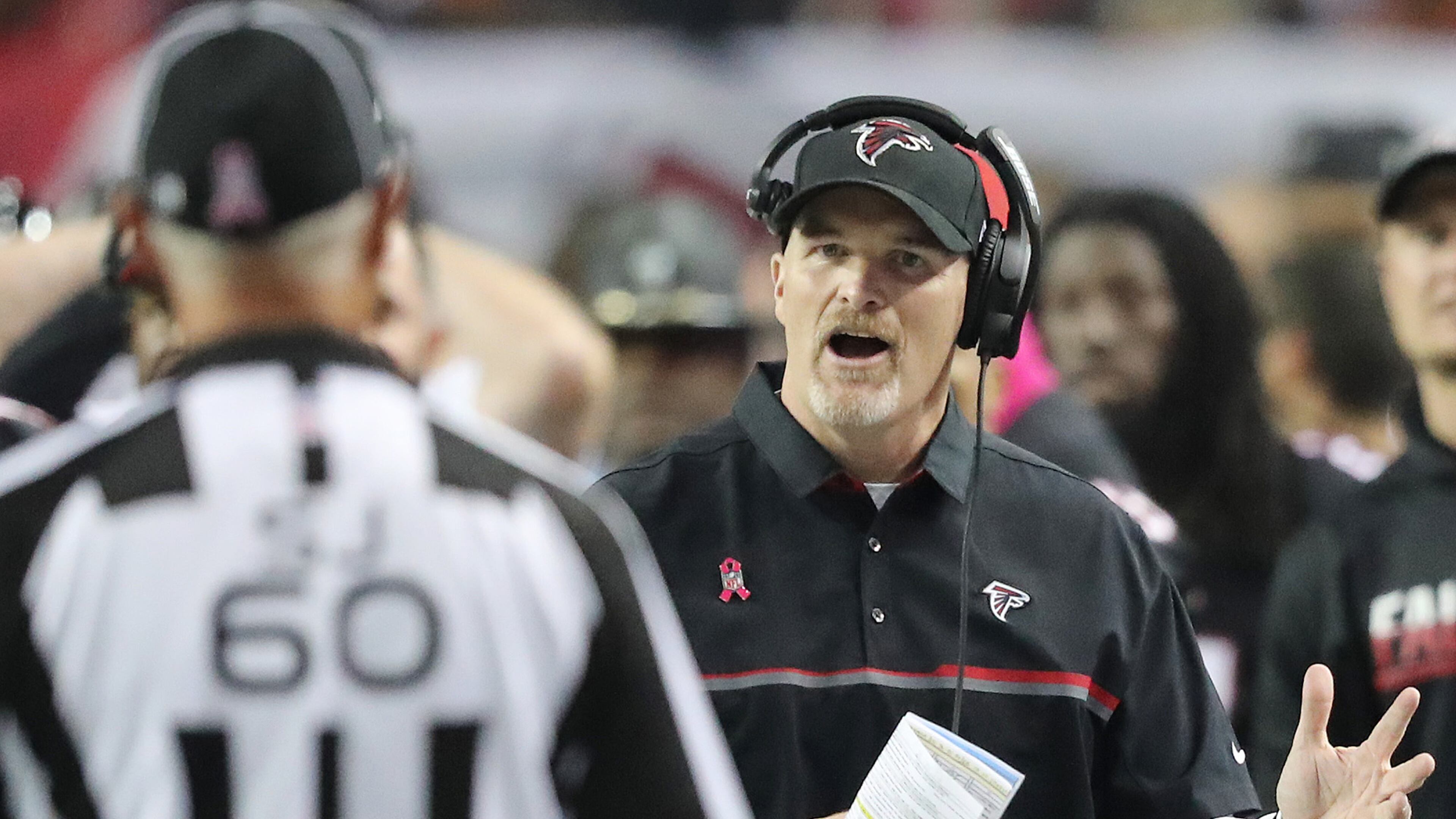 Falcons head coach Dan Quinn made a crucial fourth-and-1 decision that backfired Sunday but there were other reasons the Falcons lost the game. (Curtis Compton / ccompton@ajc.com)