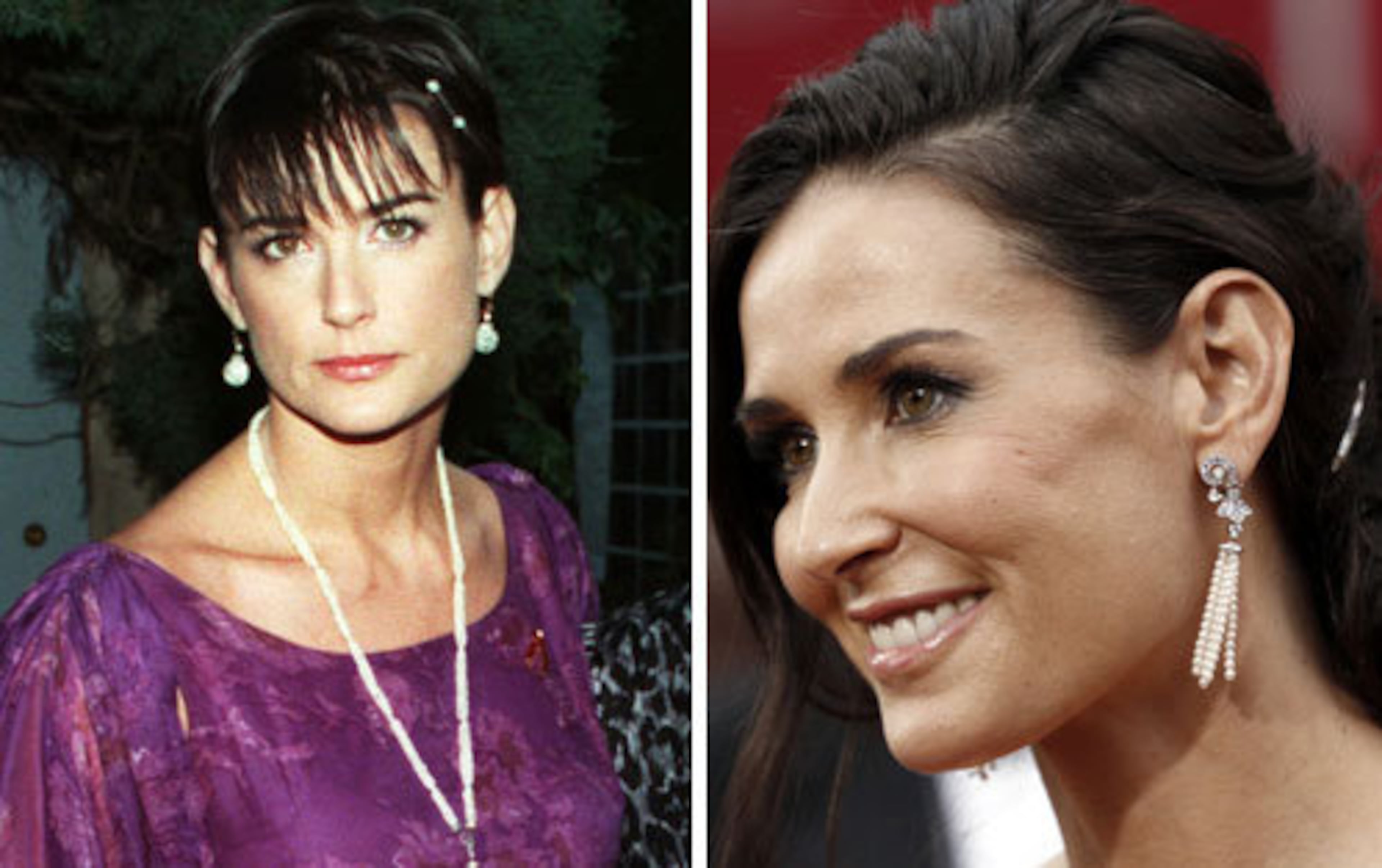 Perhaps becoming romantically involved with Ashton Kutcher, 16 years her junior, has helped Demi Moore maintain her ageless beauty. She certainly still dazzles on the red carpet.