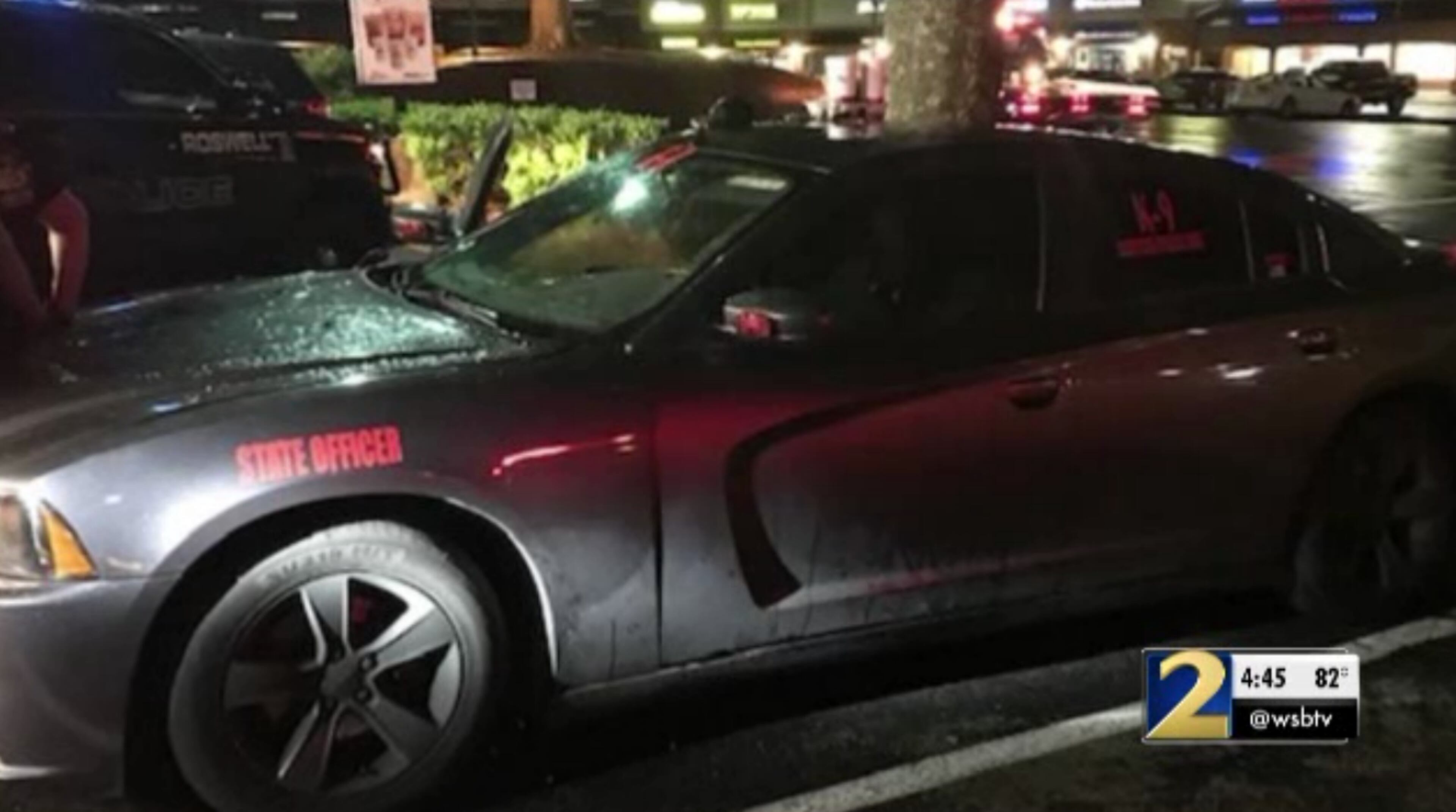 This is the two suspects' car, which had marking to look like a law enforcement vehicle.