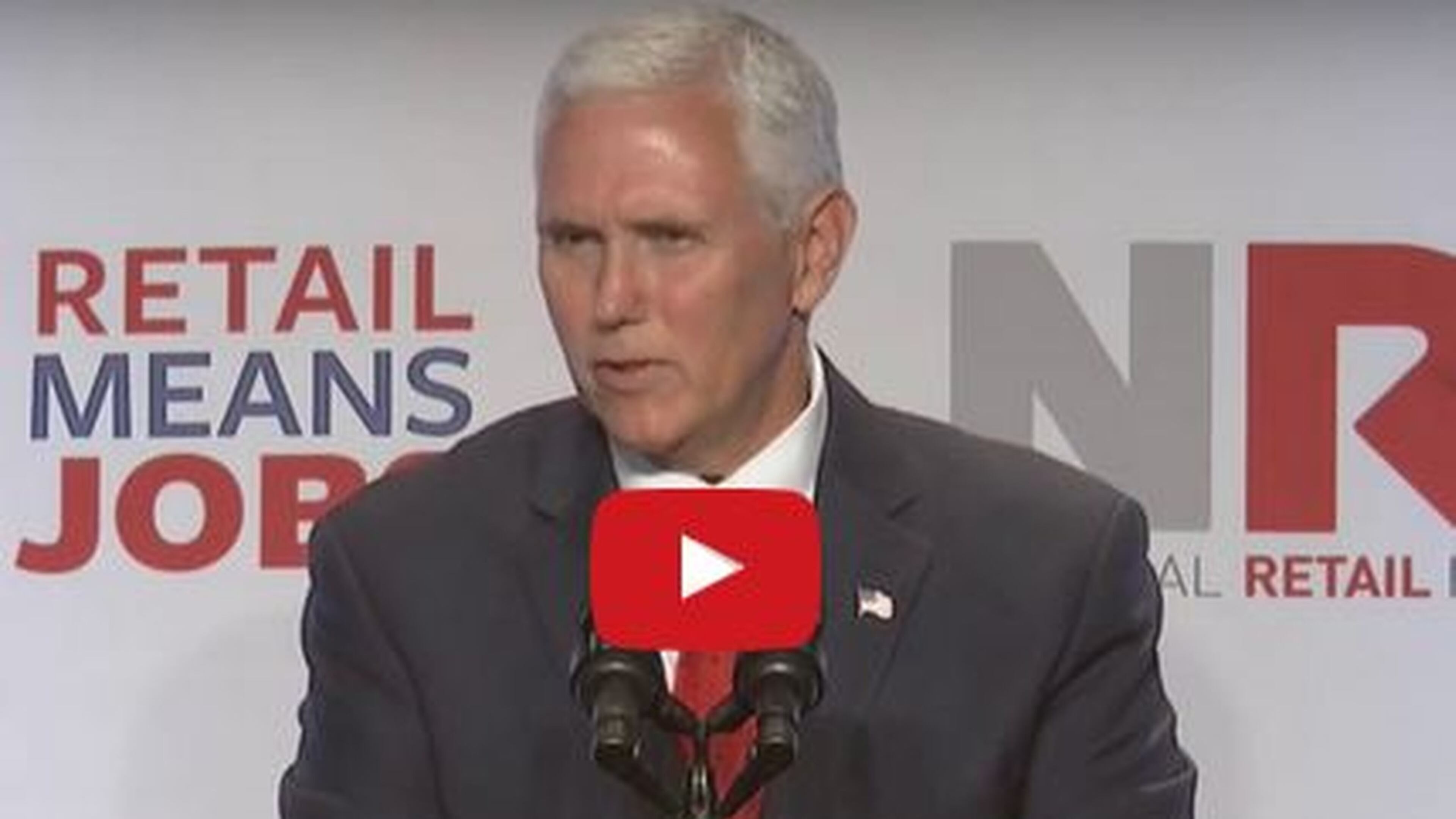 Vice President Mike Pence speaks at the Retail Advocates’ Summit in Washington, D.C. on July 18, 2017.