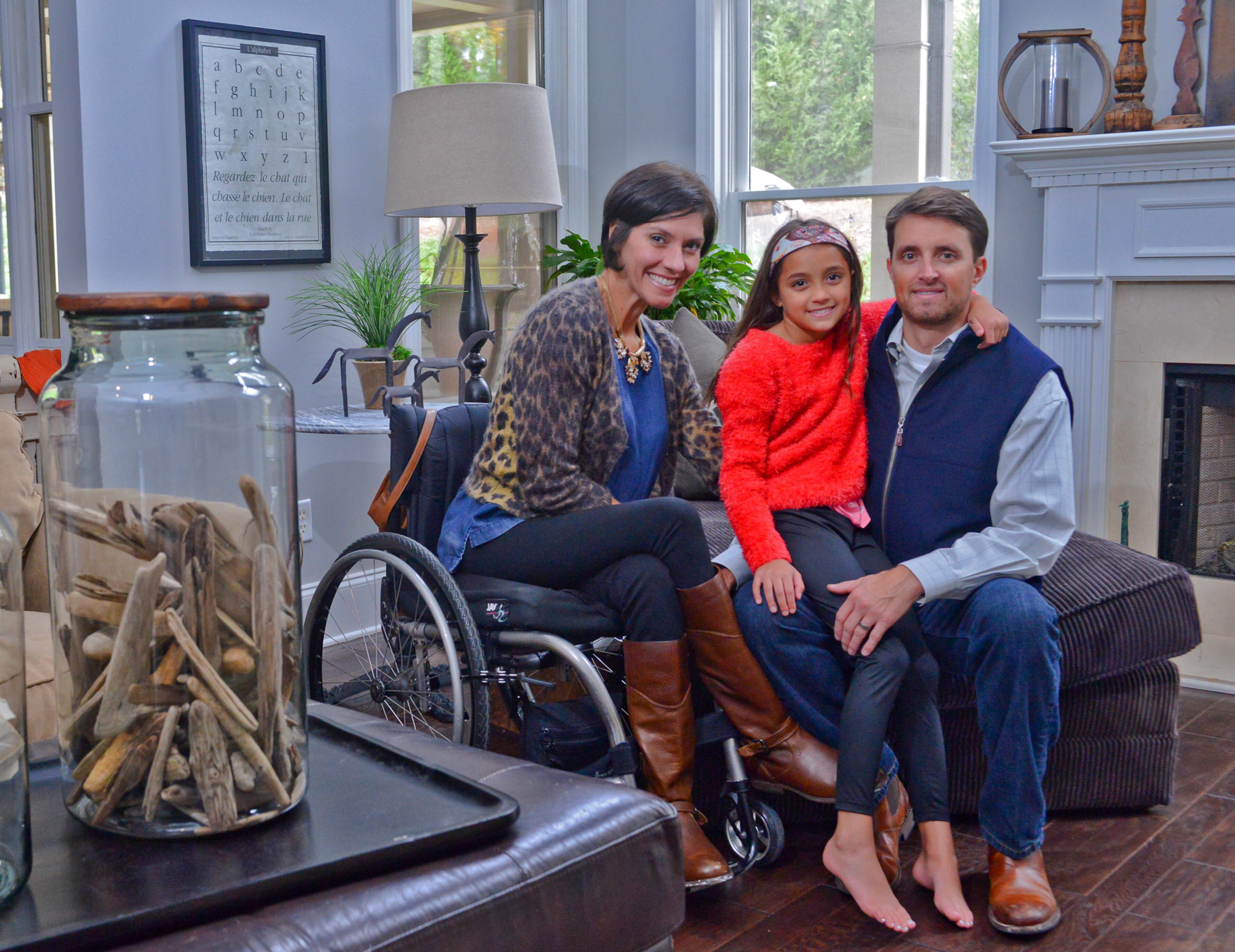 Stephanie and Ken Wright, with their daughter Geneva, bought their Cumming home in summer 2015. Since closing, the Wrights renovated the home's interior, which was built in 2000.
