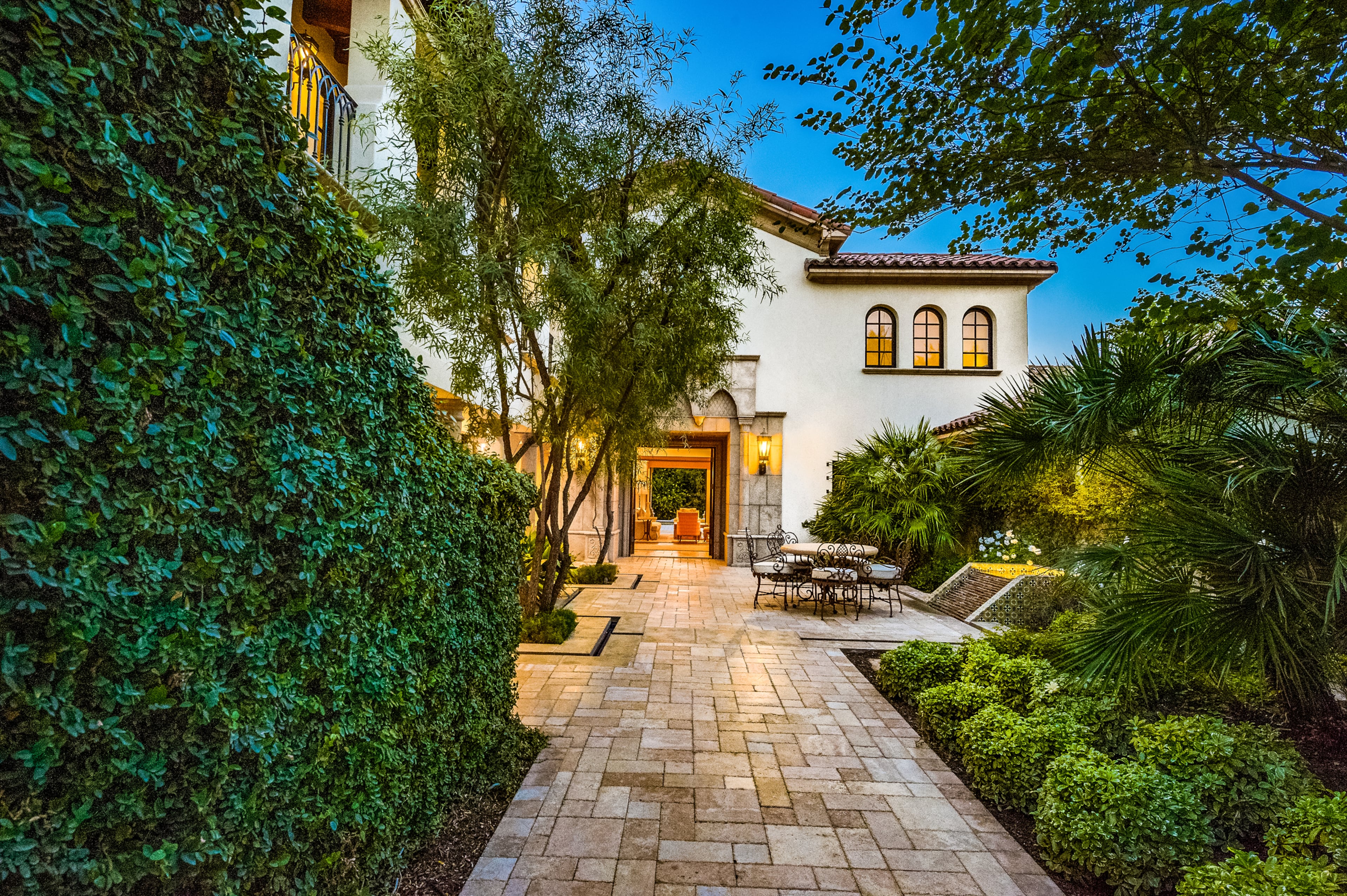 Rocky star and all-around action movie legend Sylvester Stallone has put his desert home in a gated La Quinta, Calif., community up for sale at $4.2 million. The 5,173-square-foot, four-bedroom, 4.5-bathroom home features details such as arched doorways, exposed beams, and plenty of space to hang his paintings, since he’s not just an actor—he’s an artist, too. Listing courtesy of Josh Reef, Hurwitz James Company