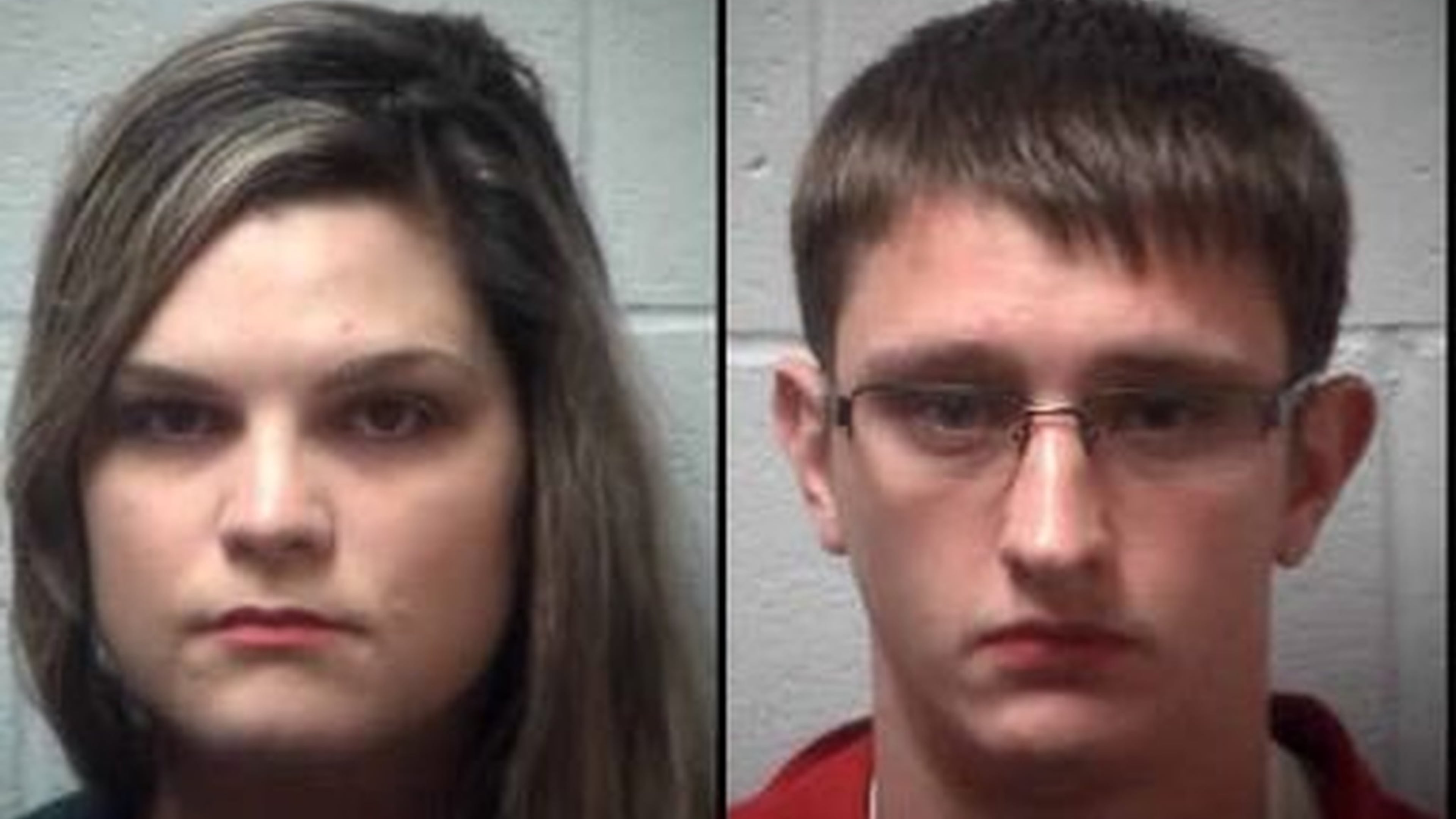 These are the mugshots of Jennifer and Joseph Rosenbaum, the couple charged with murder and child cruelty in the death of a foster child, 2-year-old Laila Marie Daniel. (credit: Henry County Sheriff’s Office)