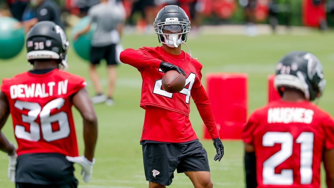 Falcons secondary aims for interceptions mark, depth chart unsettled