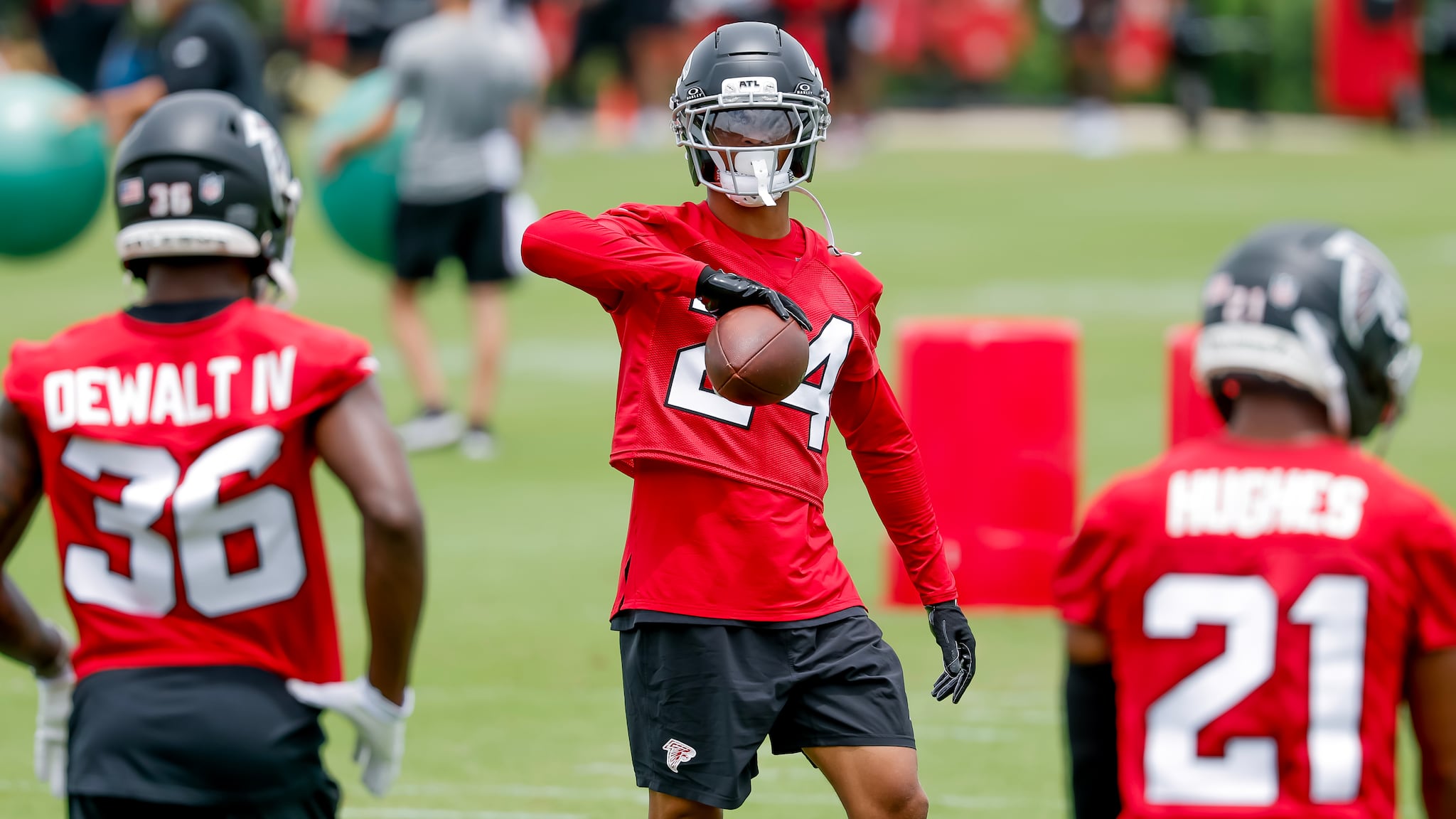Falcons secondary aims for interceptions mark, depth chart unsettled