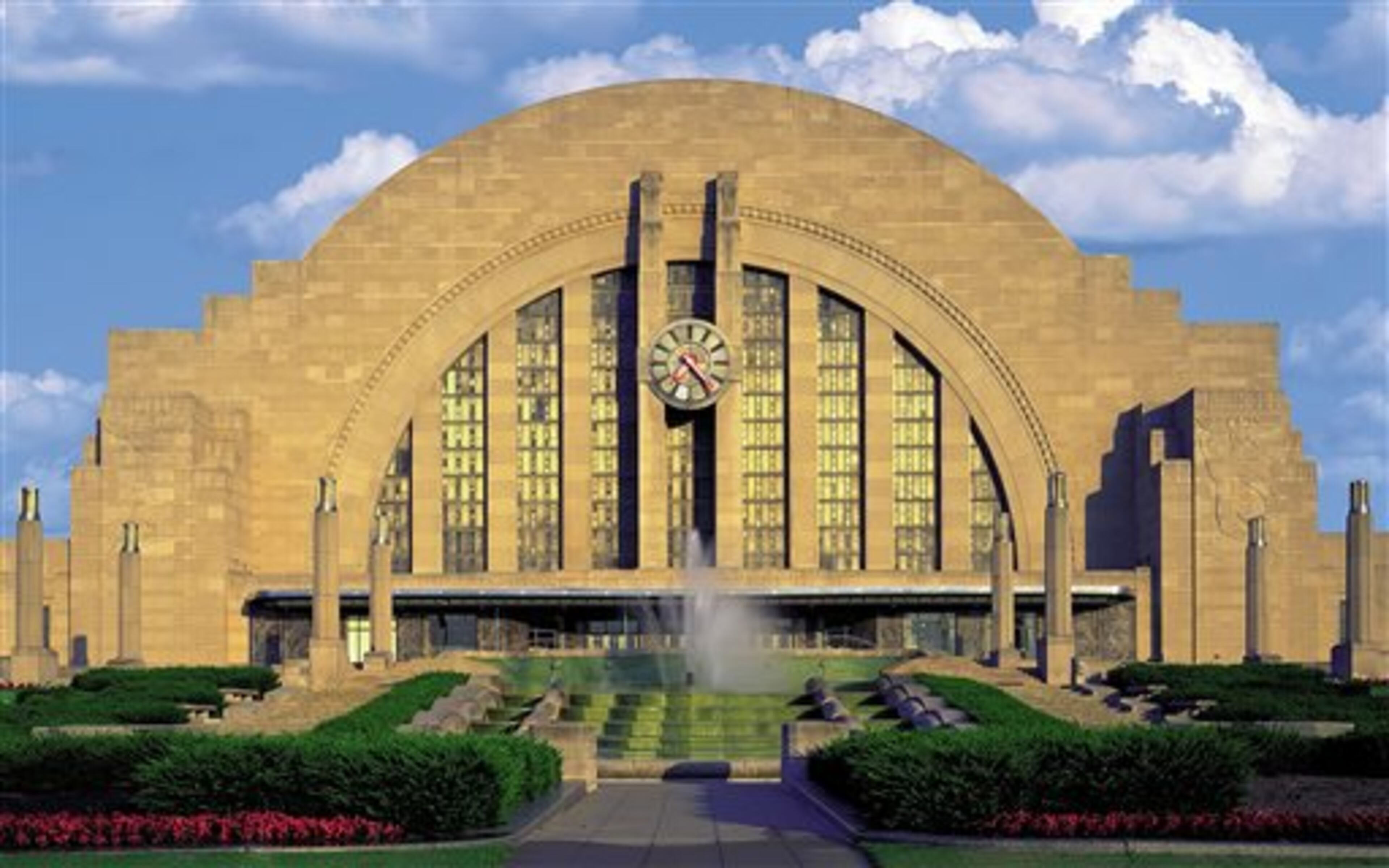 This undated image provided by Cincinnati Museum Center via National Trust for Historic Preservation shows Union Terminal in Cincinnati, Ohio, one of America's 11 most endangered historic places. Preservationists say Cincinnati�s Union Terminal is an iconic symbol of the city and a world-class example of Art Deco architecture. But now it�s suffering from deterioration and is in need of extensive and costly repairs. (AP Photo/Cincinnati Museum Center via National Trust for Historic Preservation)