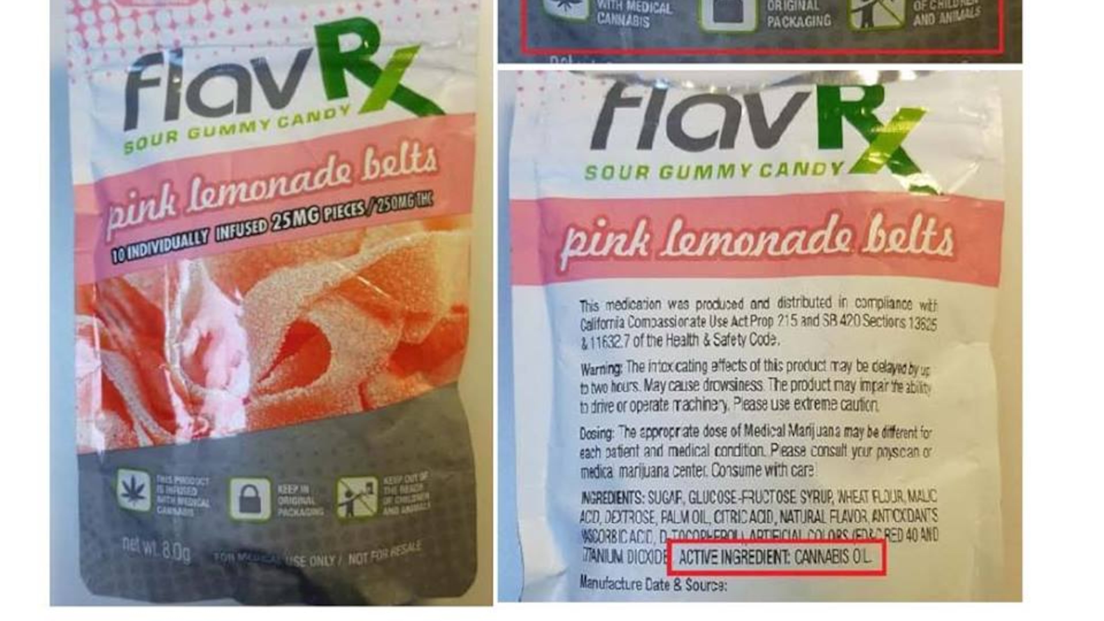 Cannabis-infused candy from Town of Ramapo Police Department.