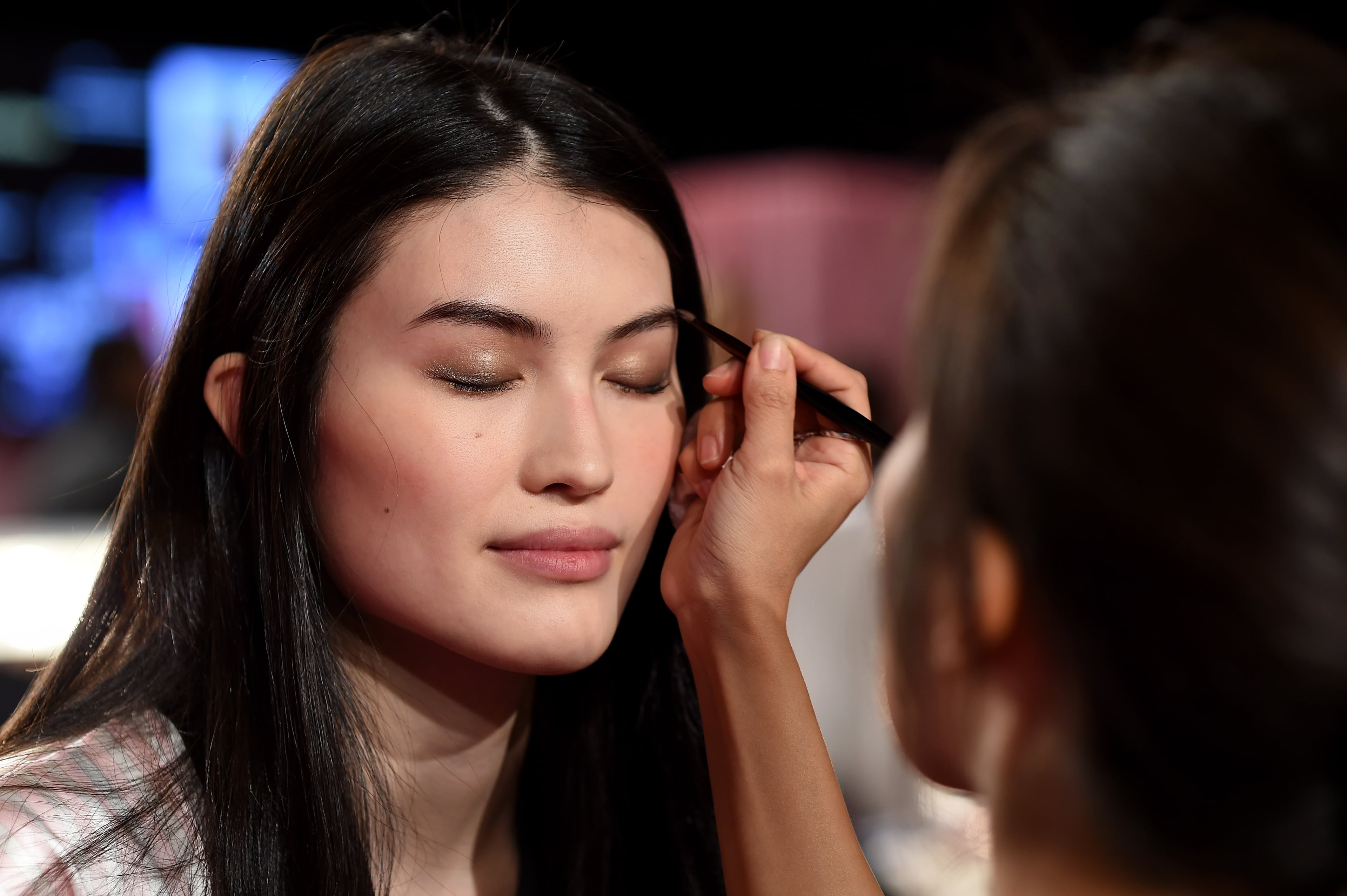 Victoria's Secret model Sui He is seen backstage prior the 2014 Victoria's Secret Fashion Show on December 2, 2014 in London, England. (Photo by Dimitrios Kambouris/Getty Images for Victoria's Secret)