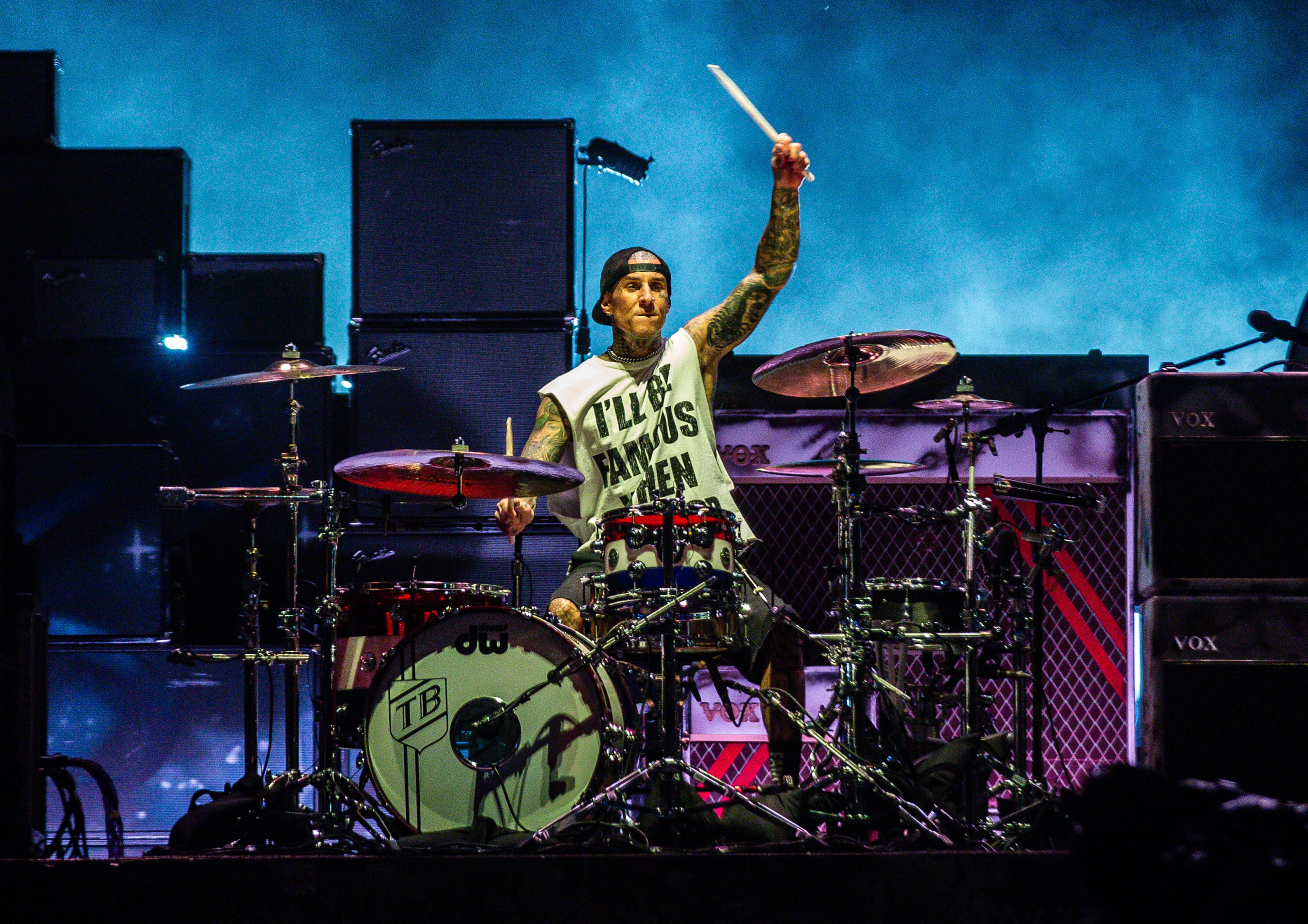 Atlanta, Ga. — Headliners Blink-182 closed out 2025’s Shaky Knees on Sunday, Sept. 21, with a two-hour onslaught of hits for a packed Piedmont Park. (RYAN FLEISHER FOR THE ATLANTA JOURNAL-CONSTITUTION)