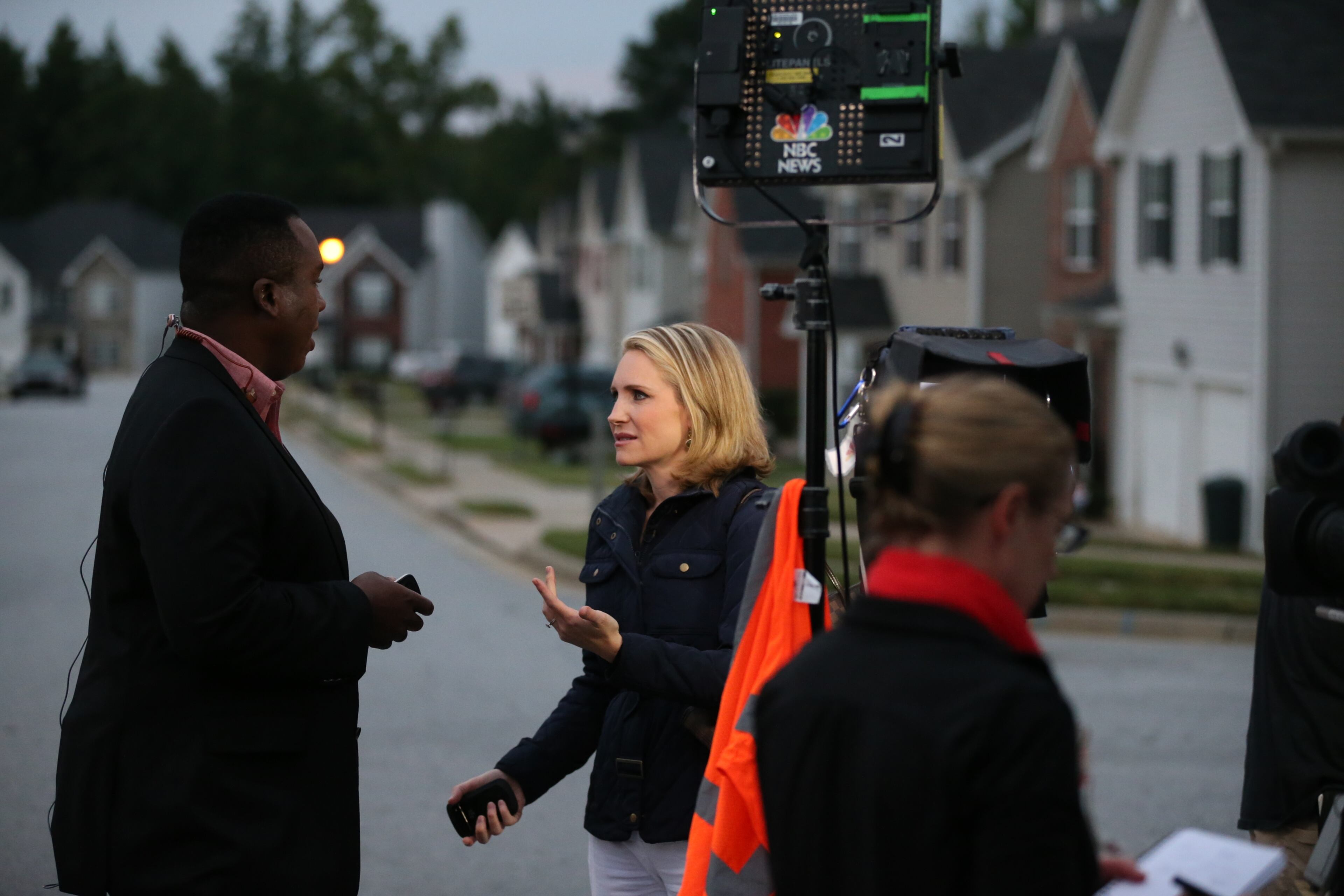Andrea Canning and Steve Jones from ABC's "Good Morning America" set up in the neighborhood. A Clayton County teenager remained missing early Wednesday, more than 24 hours after being kidnapped by armed men who barged into her family's home. Now the girl's mother and other family members are trying to raise a $10,000 ransom to give the men who kidnapped her youngest, 14-year-old Ayvani Hope Perez, after their demand for cash and jewelry went unmet in the robbery attempt.
