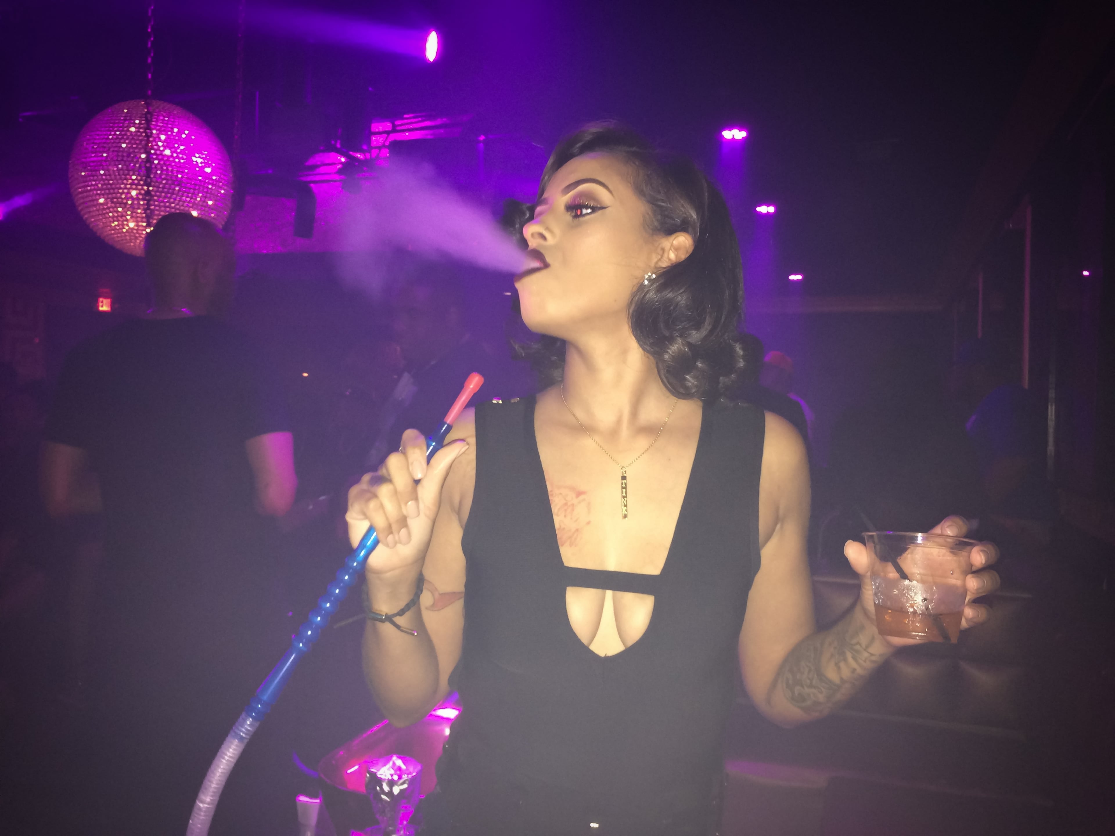 Angela Murray, celebrity makeup artist, took part in Glamour Thursdays All Black Everything Birthday Extravaganza at Medusa Lounge.