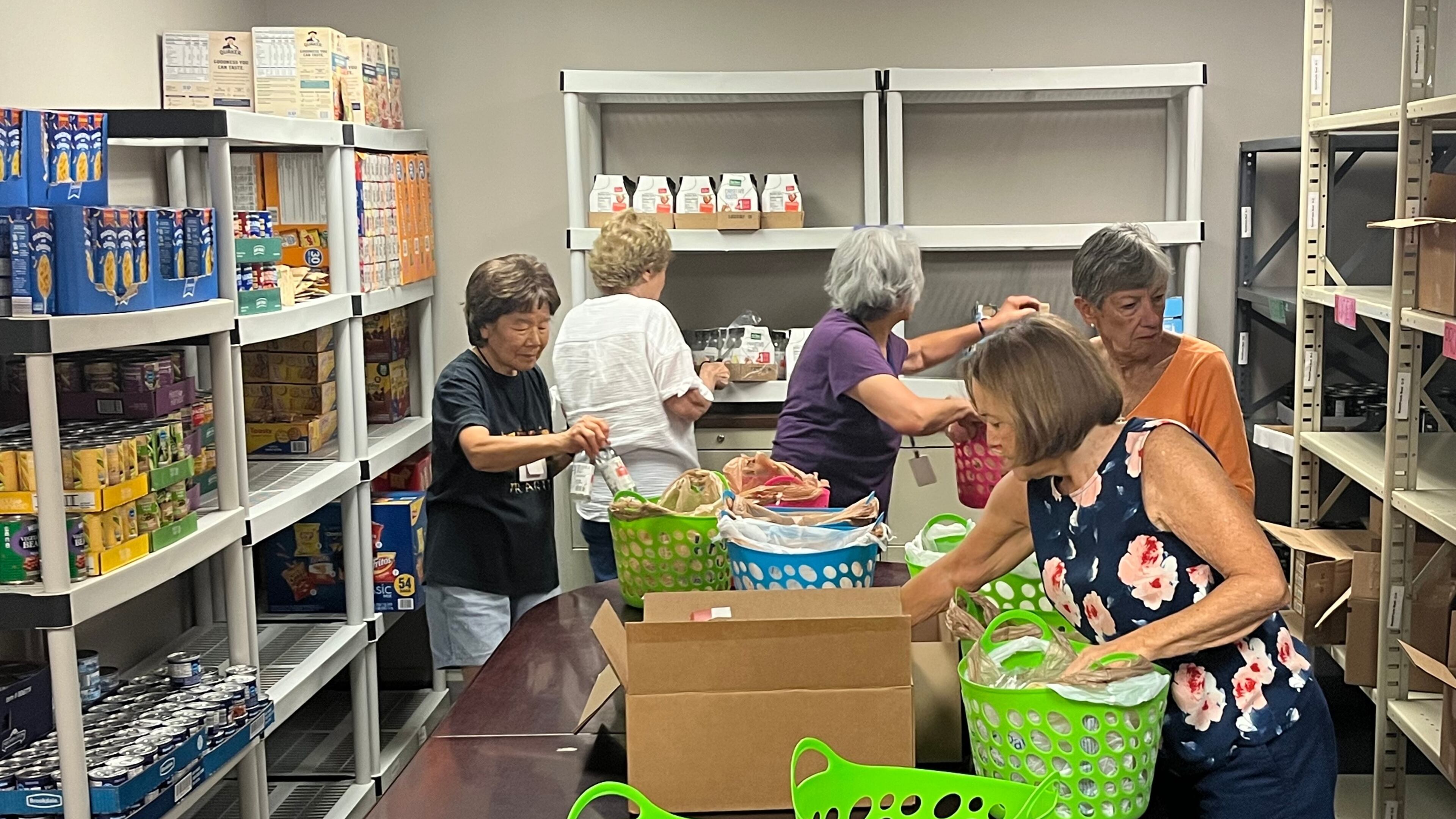 Volunteers from the Assistance League of Atlanta support a variety of causes and needs, including assembling supplies for local elementary schools. Courtesy