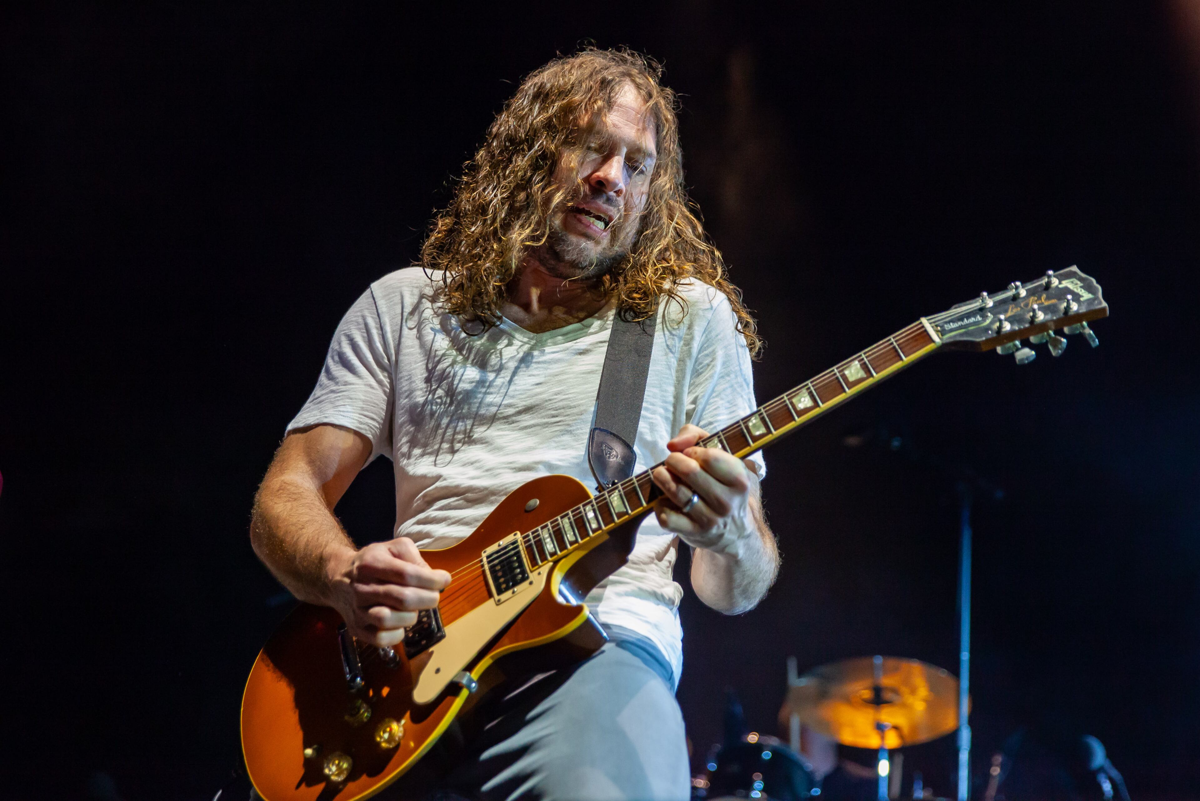 Ray Toro of My Chemical Romance on Sept. 18, 2022, at Ameris Bank Amphitheatre in Alpharetta. The band was originally scheduled to play at Music Midtown, but was booked to play Ameris after that event was cancelled.