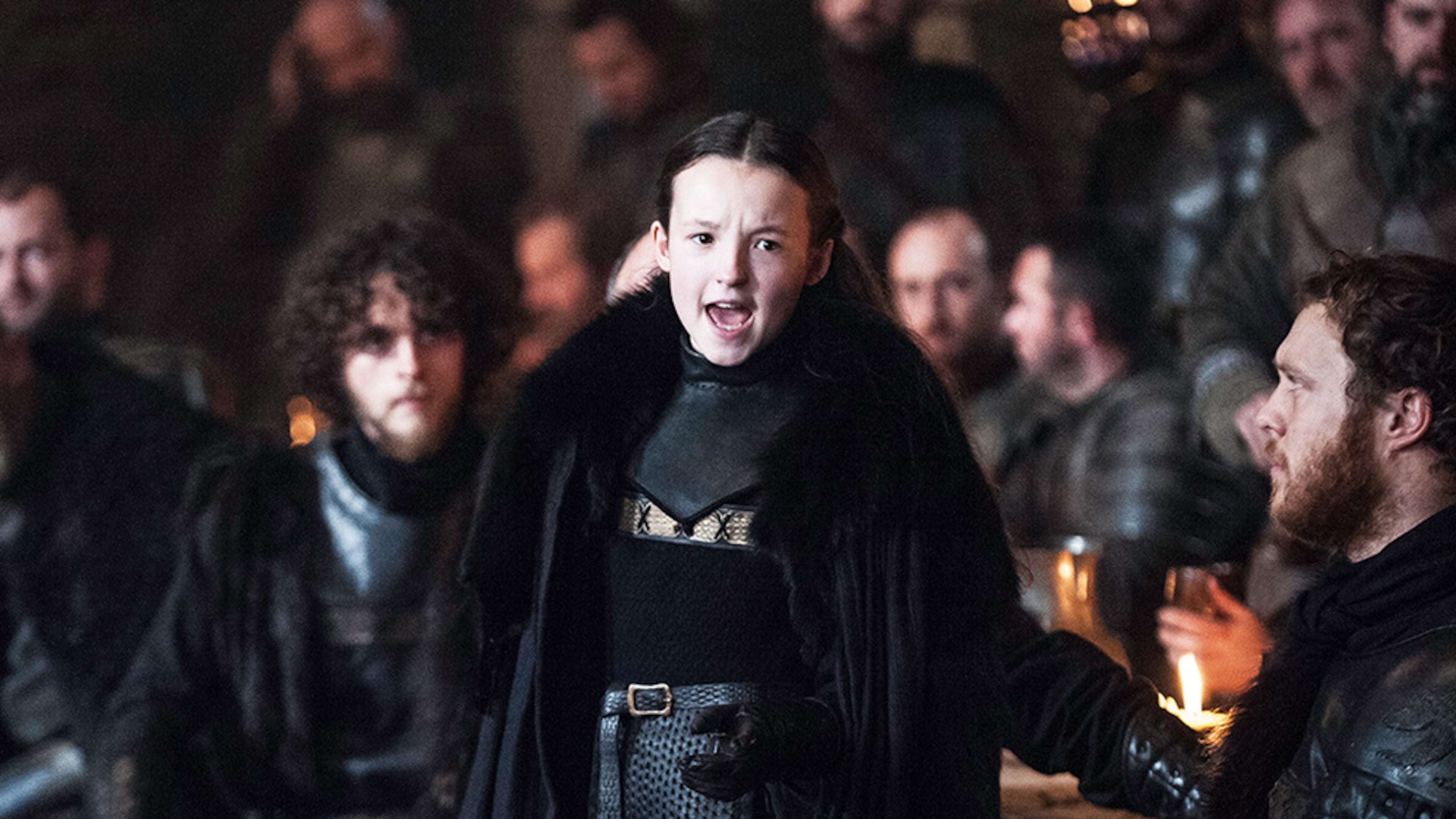 Lyanna Mormont, Lady of Bear Island, in the hit HBO show, "Game of Thrones."