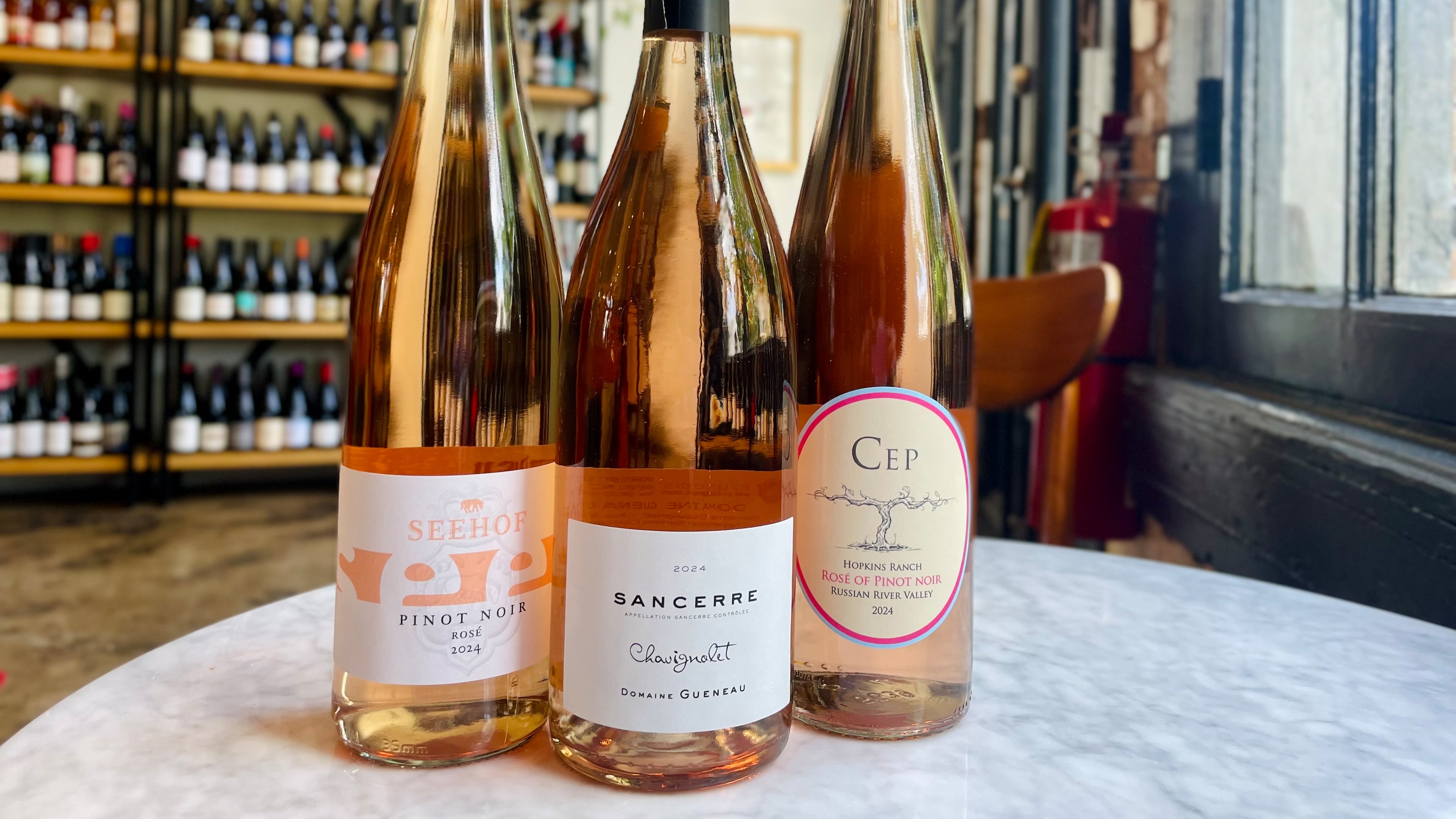 Rosé wines made solely from pinot noir grapes are a good choice for summertime sipping. (Krista Slater for the AJC)