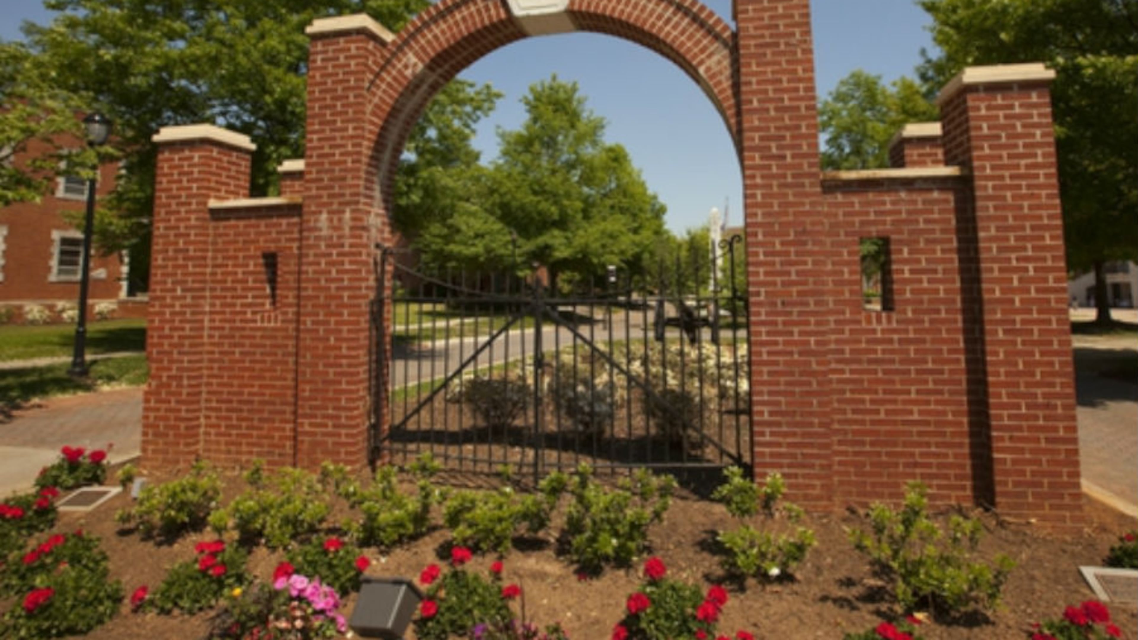 A gate at Woodward Academy, one of the College Park locations featured in the birds-eye view on the city's new website, 360CollegePark.com