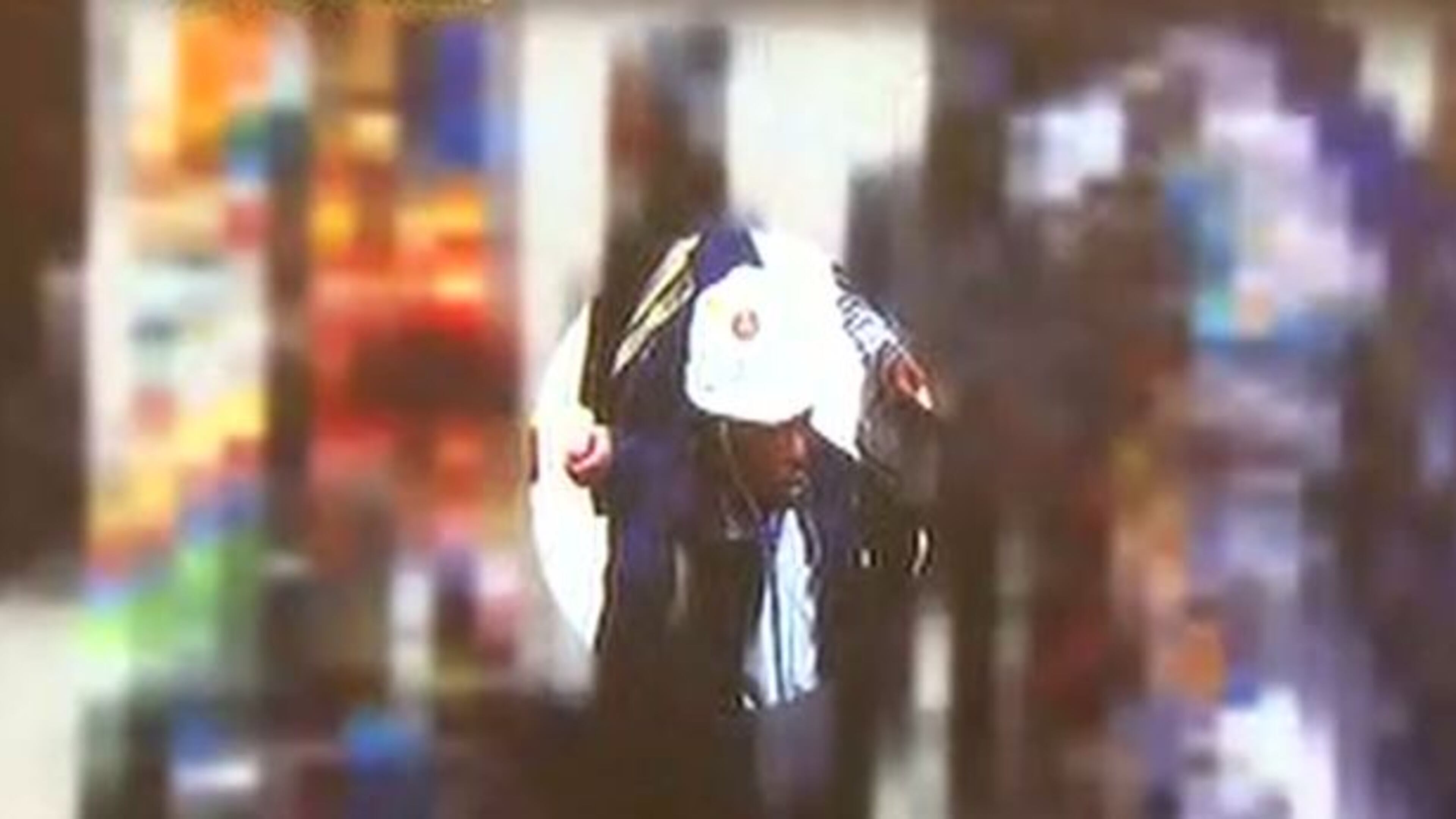 The man pictured is a person of interest in the deadly shooting of a woman at Underground Atlanta on Tuesday. (Atlanta police video snapshot via Channel 2 Action News)