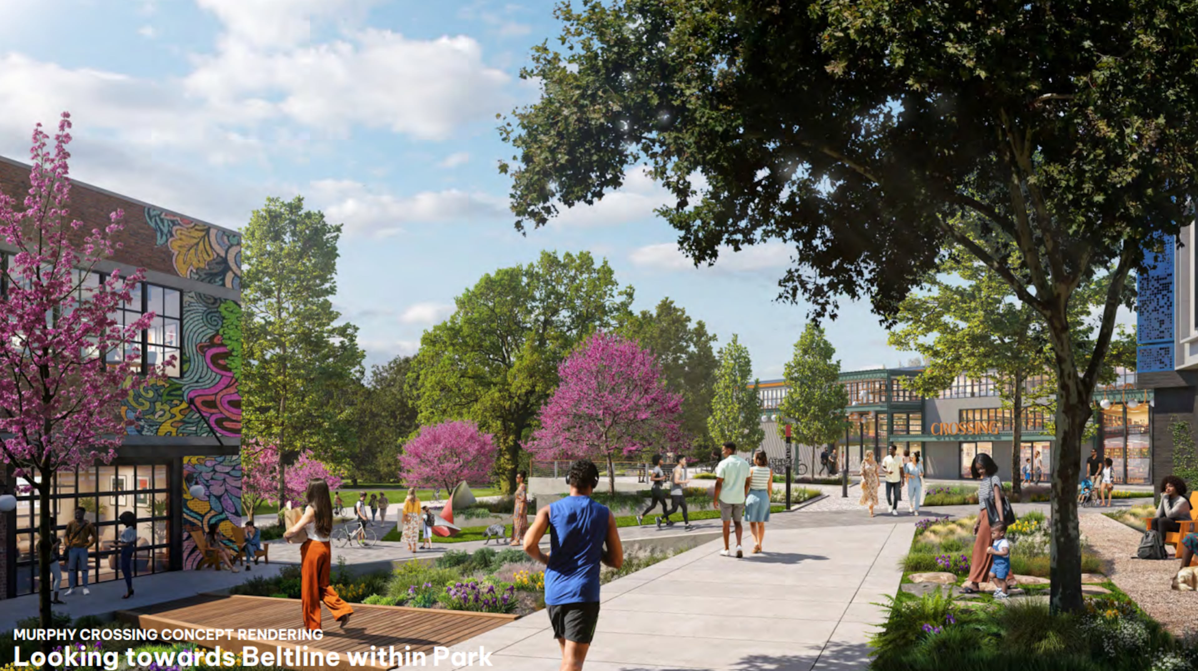 This is a rendering of Murphy Crossing unveiled by the Atlanta Beltline in March 2026. (Courtesy of Atlanta Beltline Inc.)