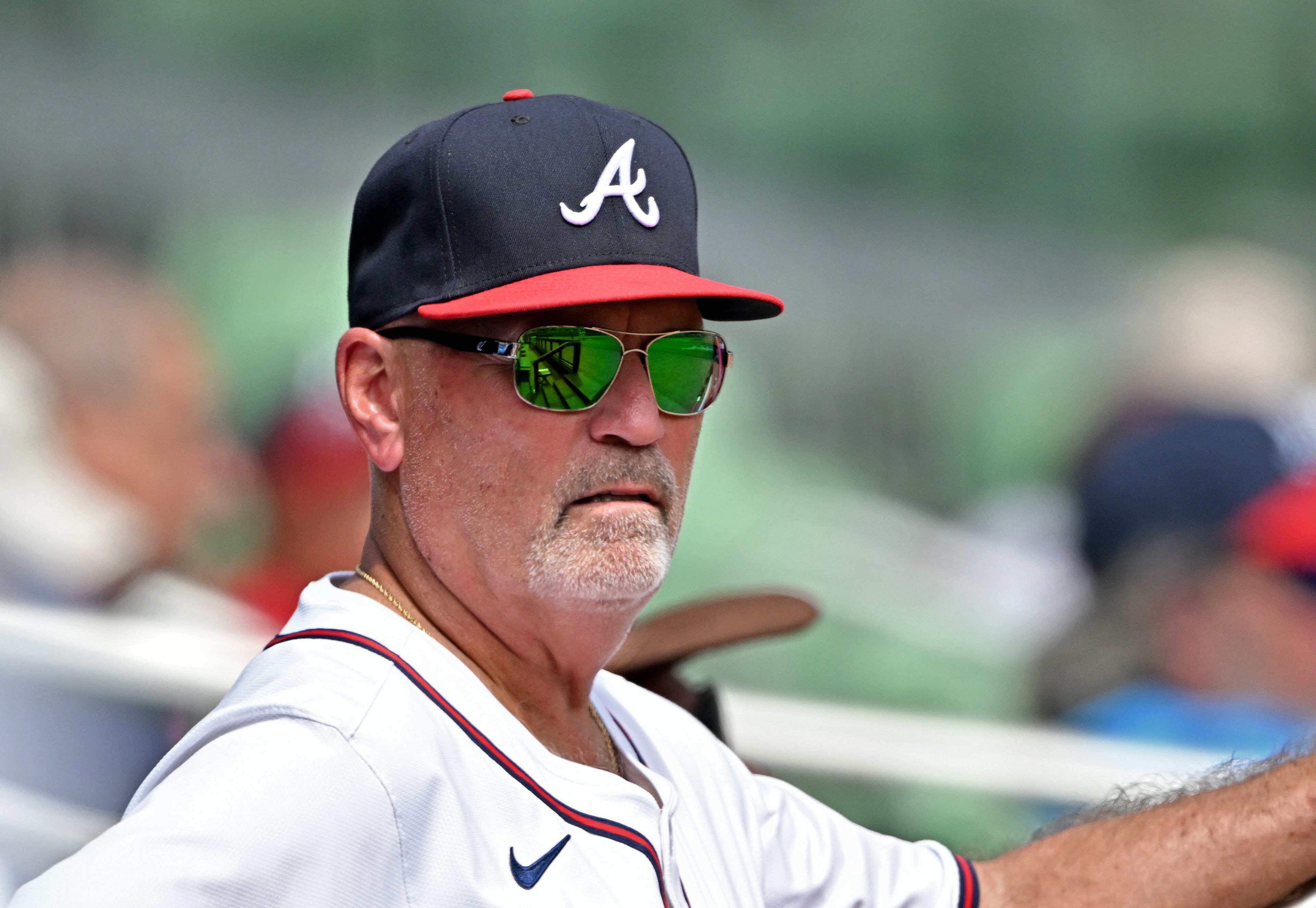 “Honestly, I never thought I’d manage one day in the major leagues, let alone 10 years,” Brian Snitker said in an emotional reflection Wednesday. “I never thought I’d hoist a trophy or be around a group of guys that makes this so special.” (Hyosub Shin/AJC)