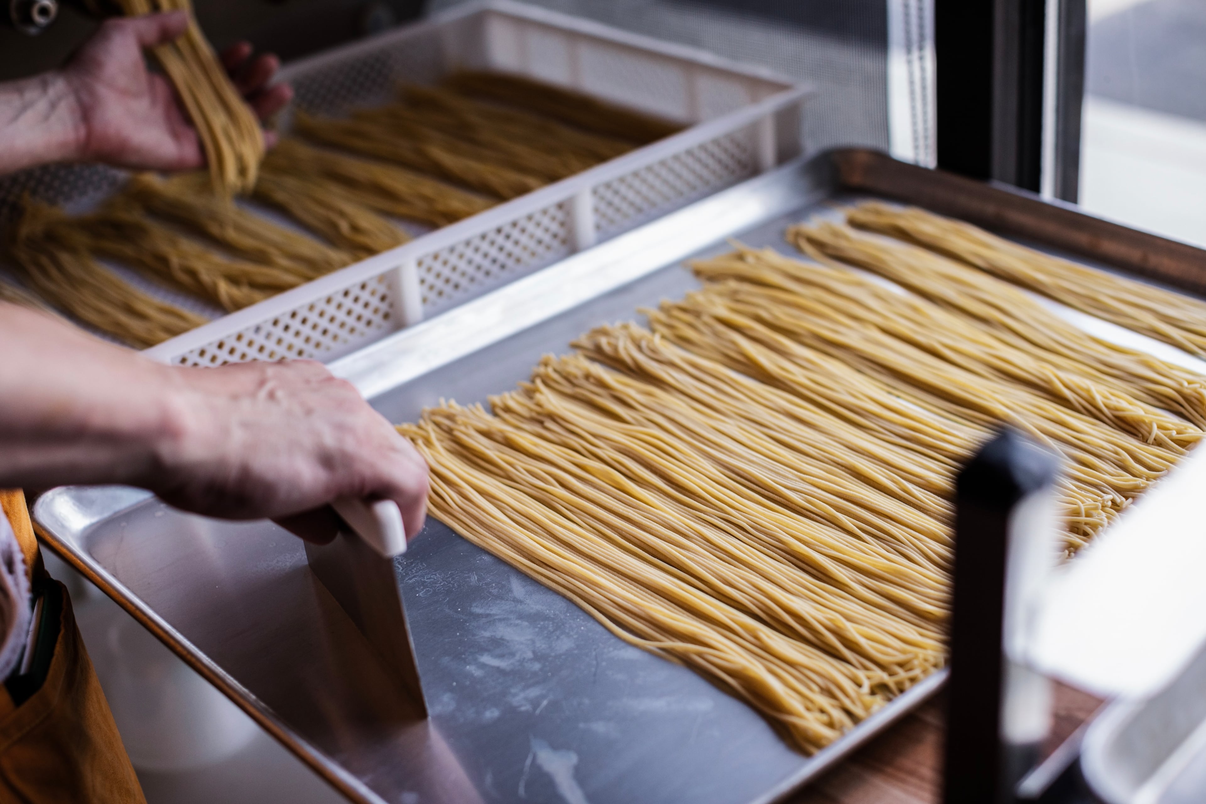 The cooks at Bicicletta make fresh pasta on a daily basis. (Courtesy of Bicicletta)