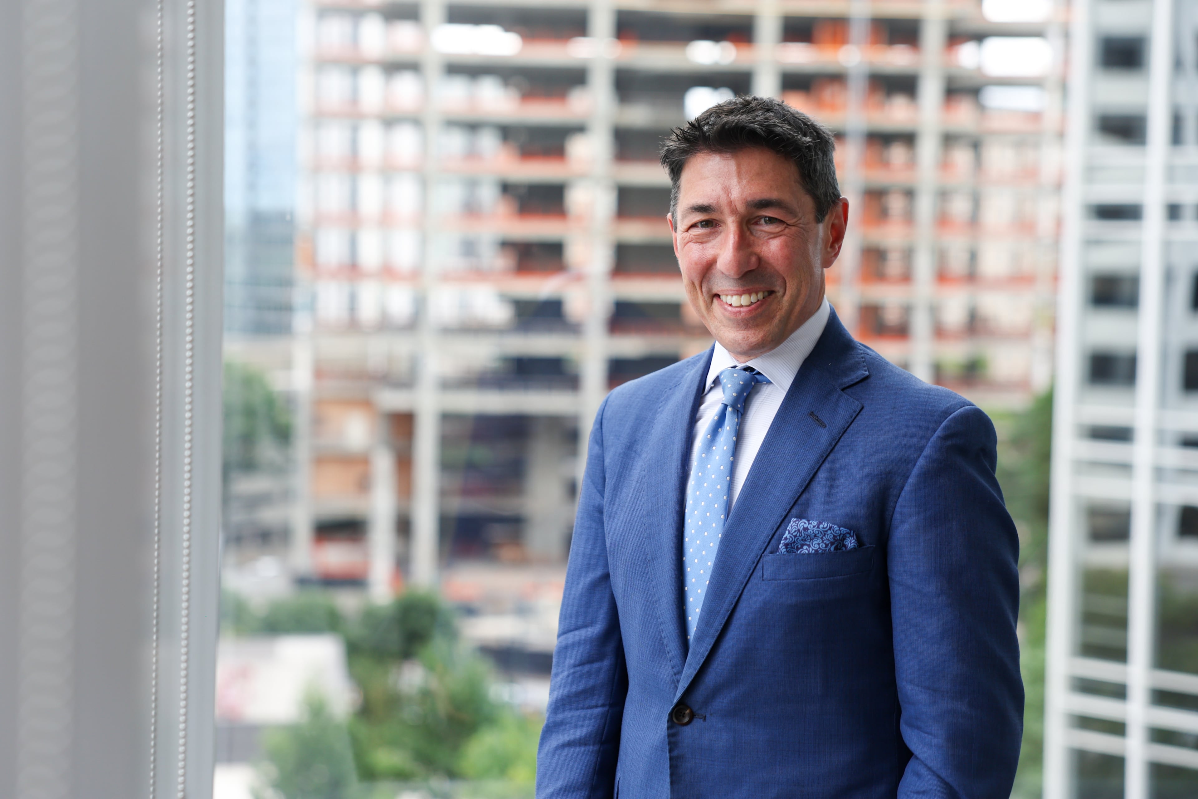 Jason St. John, managing partner of national law firm Saul Ewing, says its new Atlanta office will grow quickly as it recruits more local talent. (Arvin Temkar/AJC)