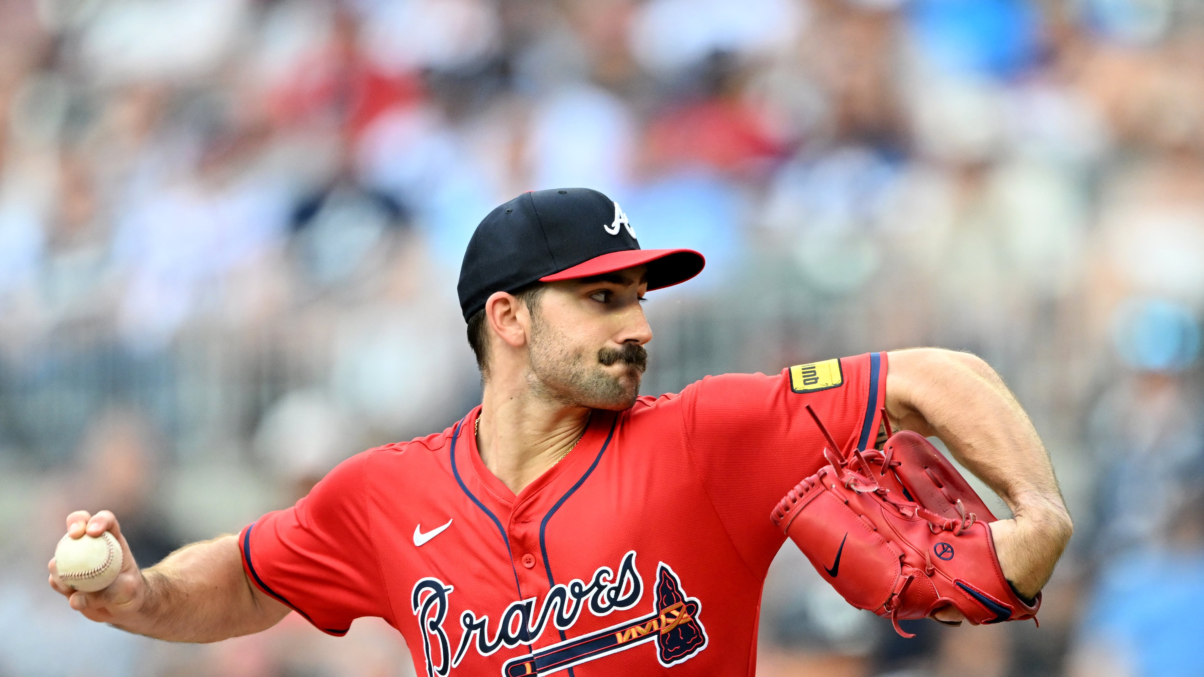 Atlanta Braves pitcher Spencer Strider is on rehab assignment and will start Thursday for Rome. (Hyosub Shin / AJC 2025)