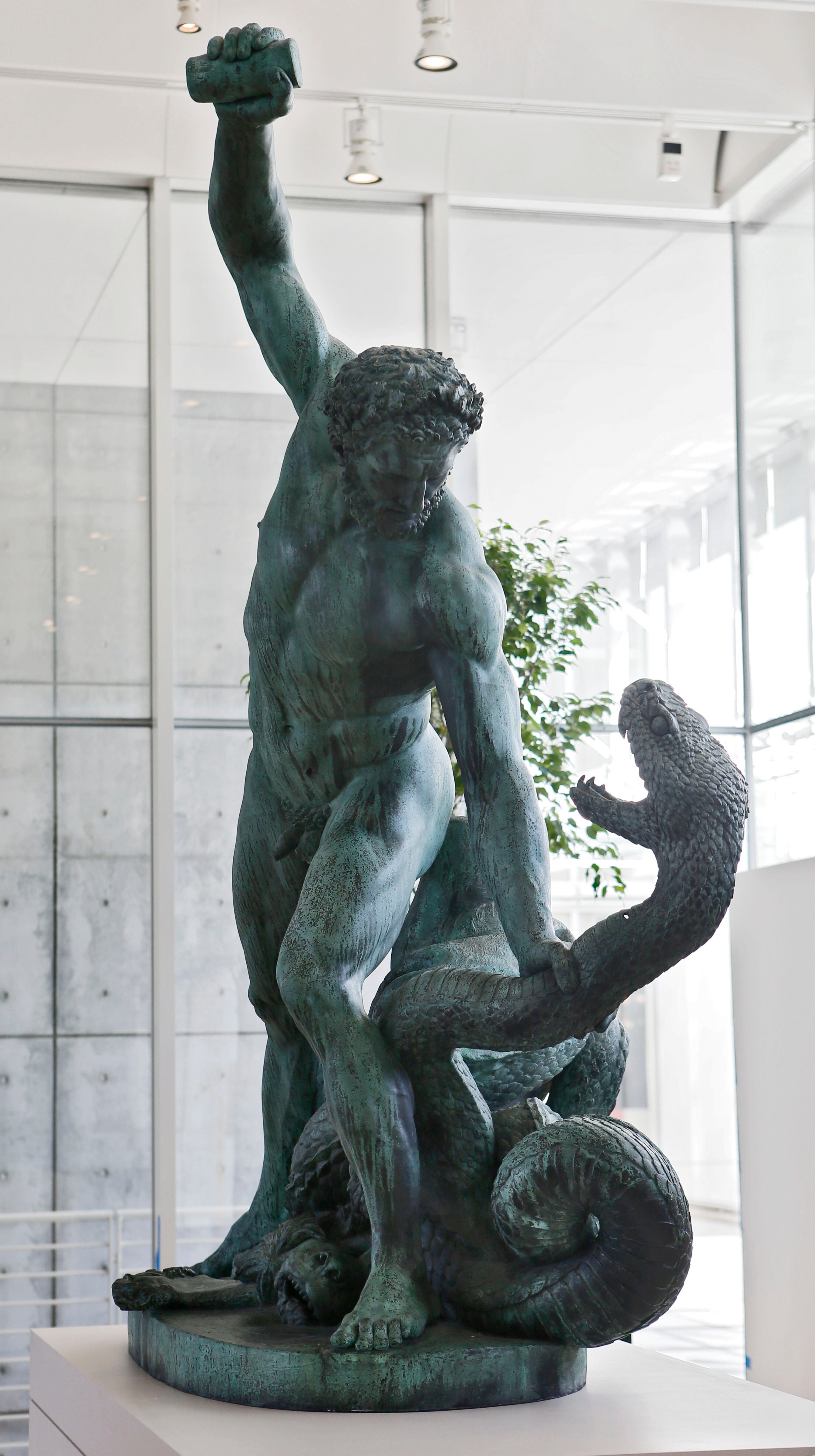 O"Hercules Battling Achelous as Serpent" (Hercule combattant Achelo's metamorphose en serpent), by Francois Joseph Bosio. "The Art of the Louvre's Tuileries Garden" runs Nov. 3-Jan. 19 at the High Museum of Art. The exhibit of more than 100 works, some never seen outside of France, explores the art, design and evolution of Paris' Tuileries Garden and its impact on artists through time. BOB ANDRES / BANDRES@AJC.COM