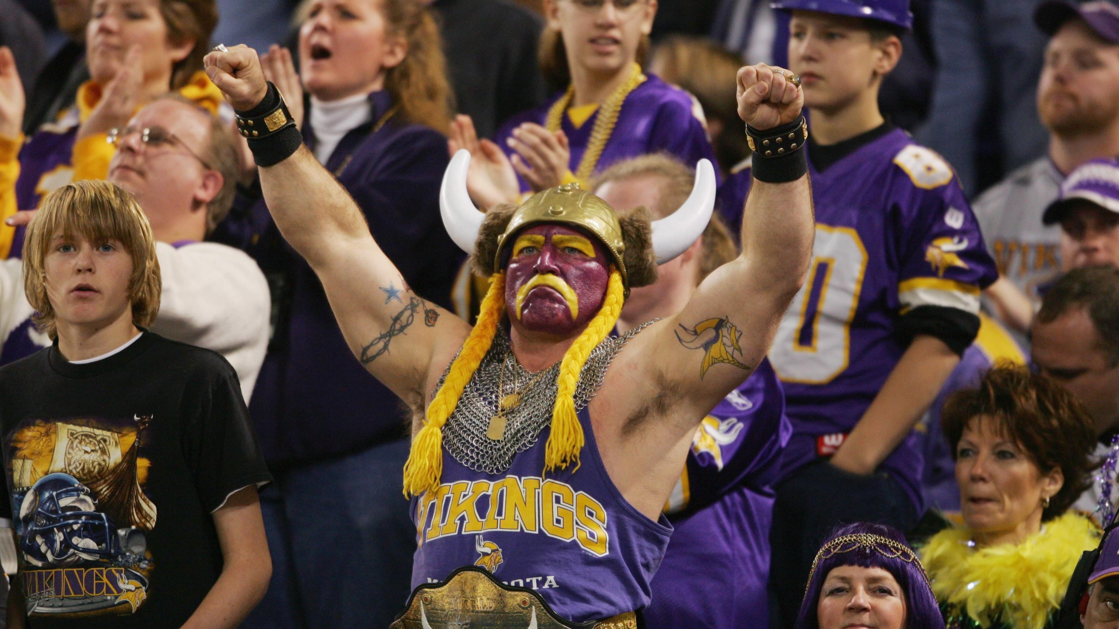 Vikings fans are passionate about their team.