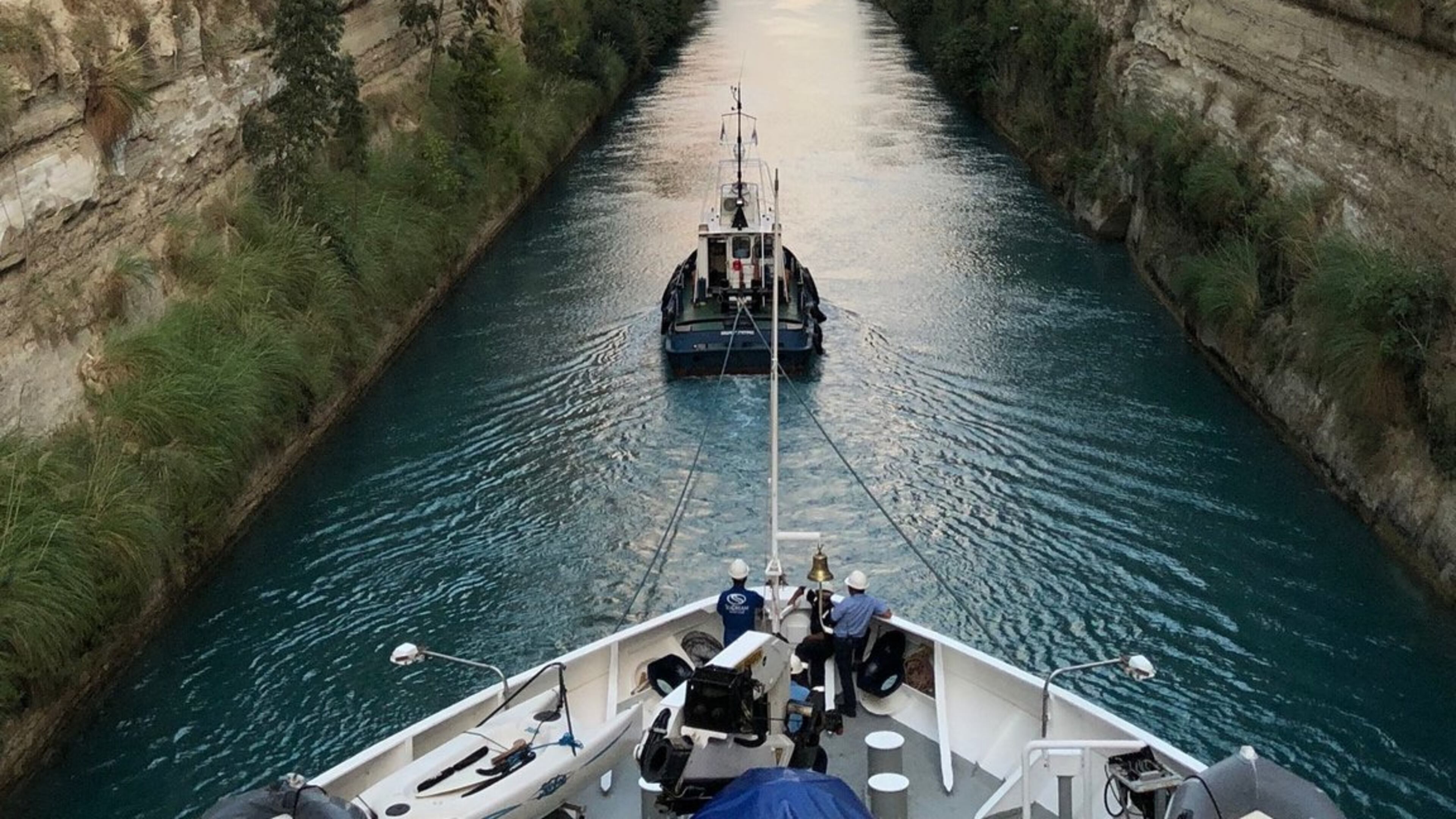 “We took this photo while cruising through the Corinth Canal in Greece this summer. We were on a Sea Dream Yacht Club cruise. Our ship had to be guided through the canal by a pilot boat, due to the narrow width of the canal. The four-mile long canal ranges in width from 70 feet to 81 feet,” wrote Diane and Peter Blum of Atlanta. “Photos don’t do it justice - it was amazing in person!”