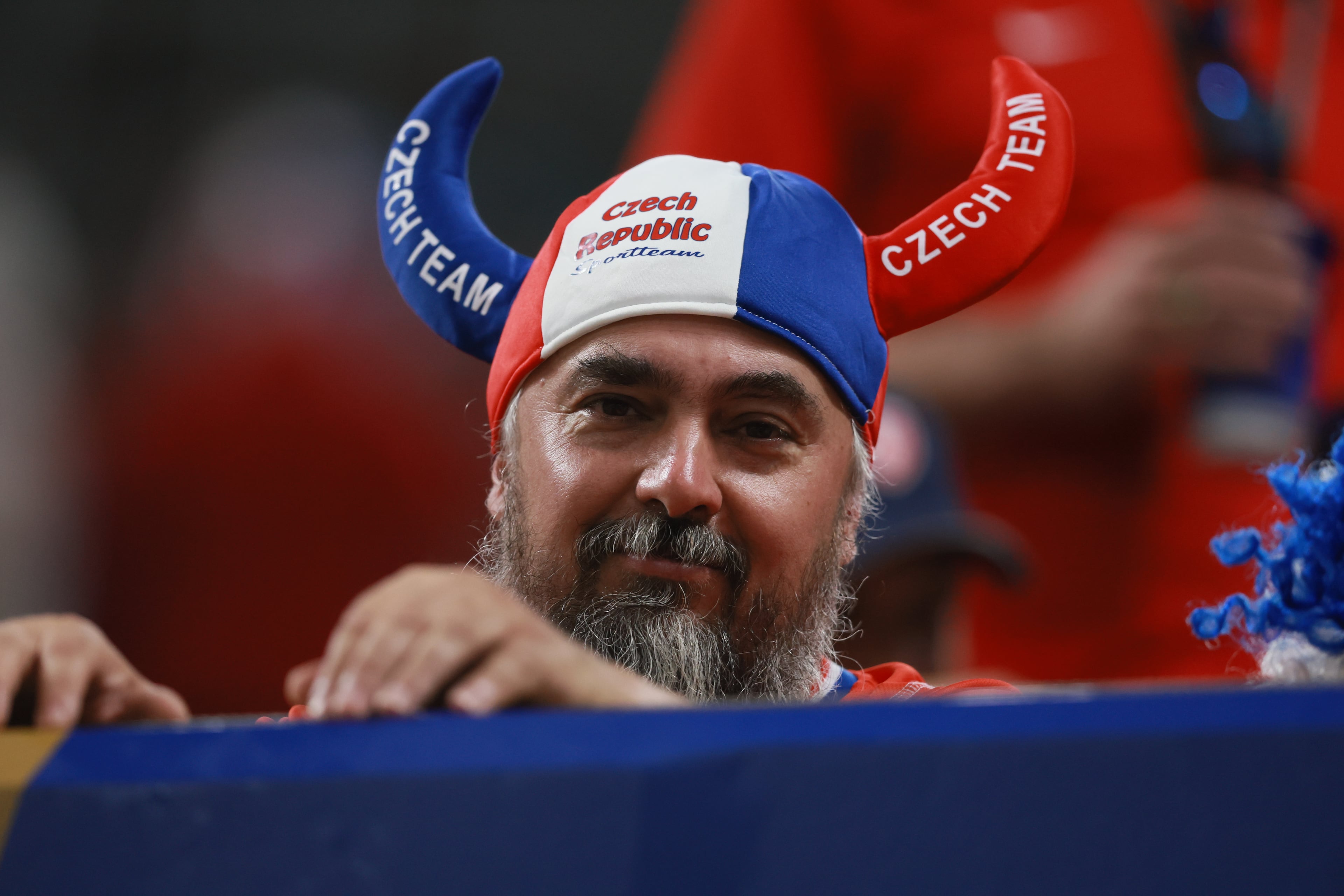 Czechia fan before Czechia vs. South Africa Group A FIFA World Cup match at Atlanta Stadium (Mercedes-Benz Stadium) on Thursday, June 18, 2026. (Jason Getz/AJC)