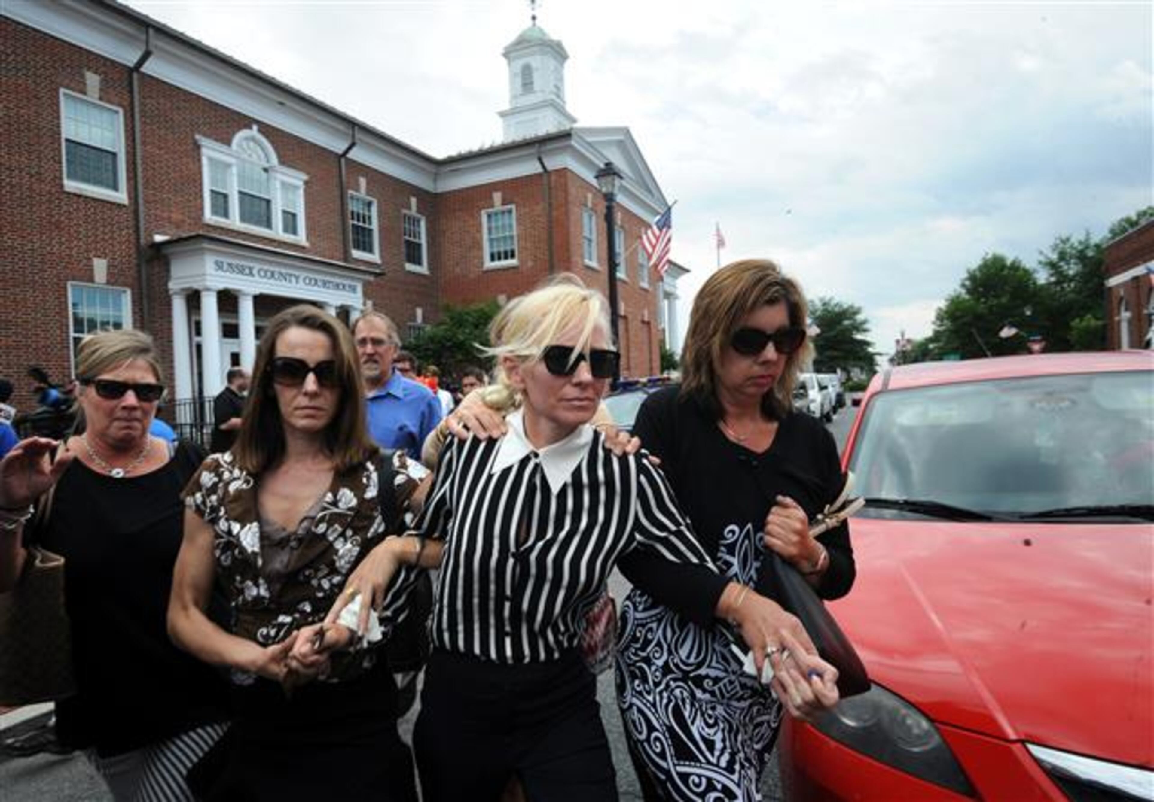 Molly Shattuck, ex-wife of former Constellation Energy CEO Mayo A. Shattuck, leaves the Sussex County Courthouse after pleading guilty to rape in the fourth degree at a Superior Court hearing in Georgetown, Del., on Tuesday, June 16, 2015. (Algerina Perna/Baltimore Sun/TNS)