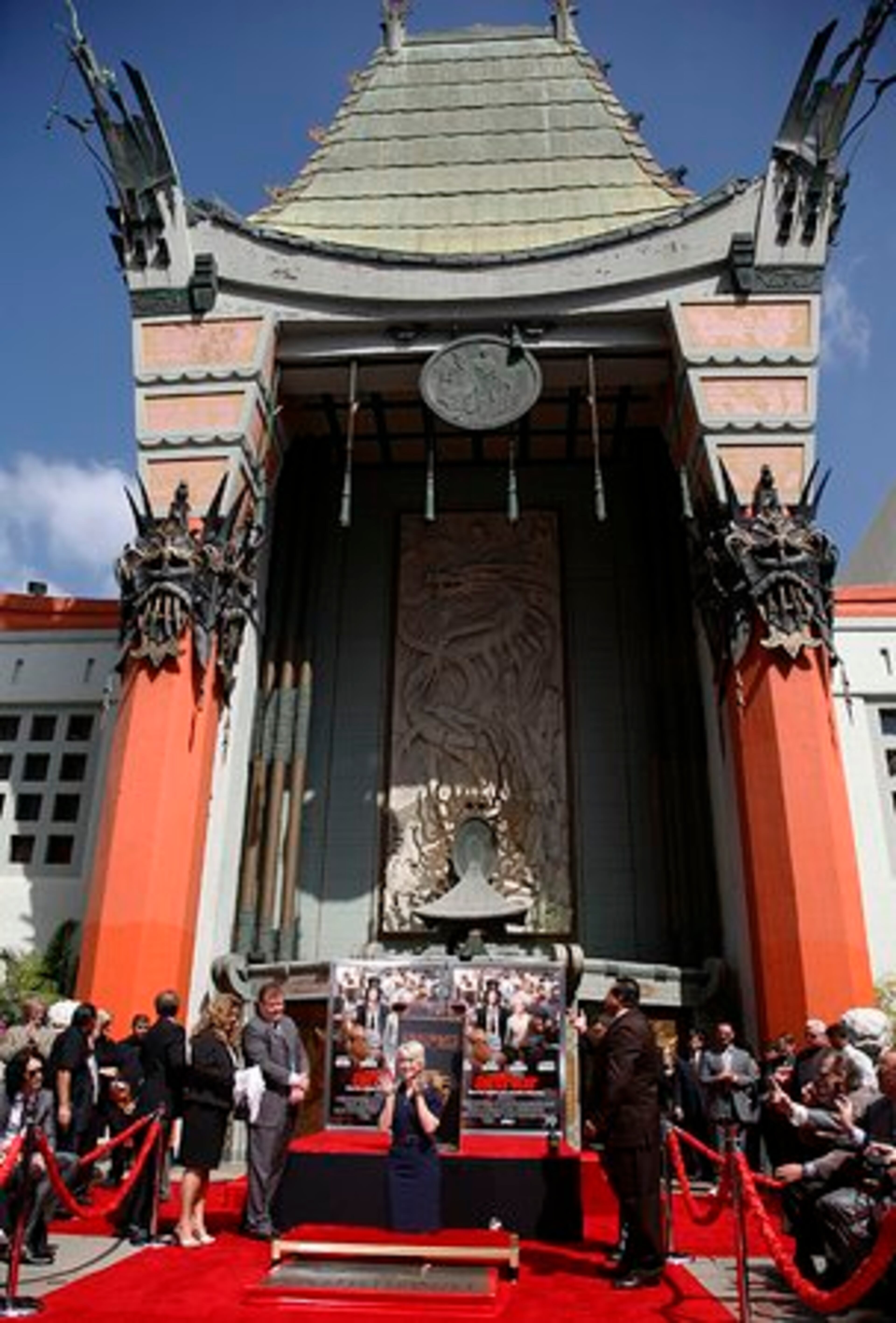 Actress Helen Mirren appears at a ceremony at Graumanâ¿¿s Chinese Theatre.