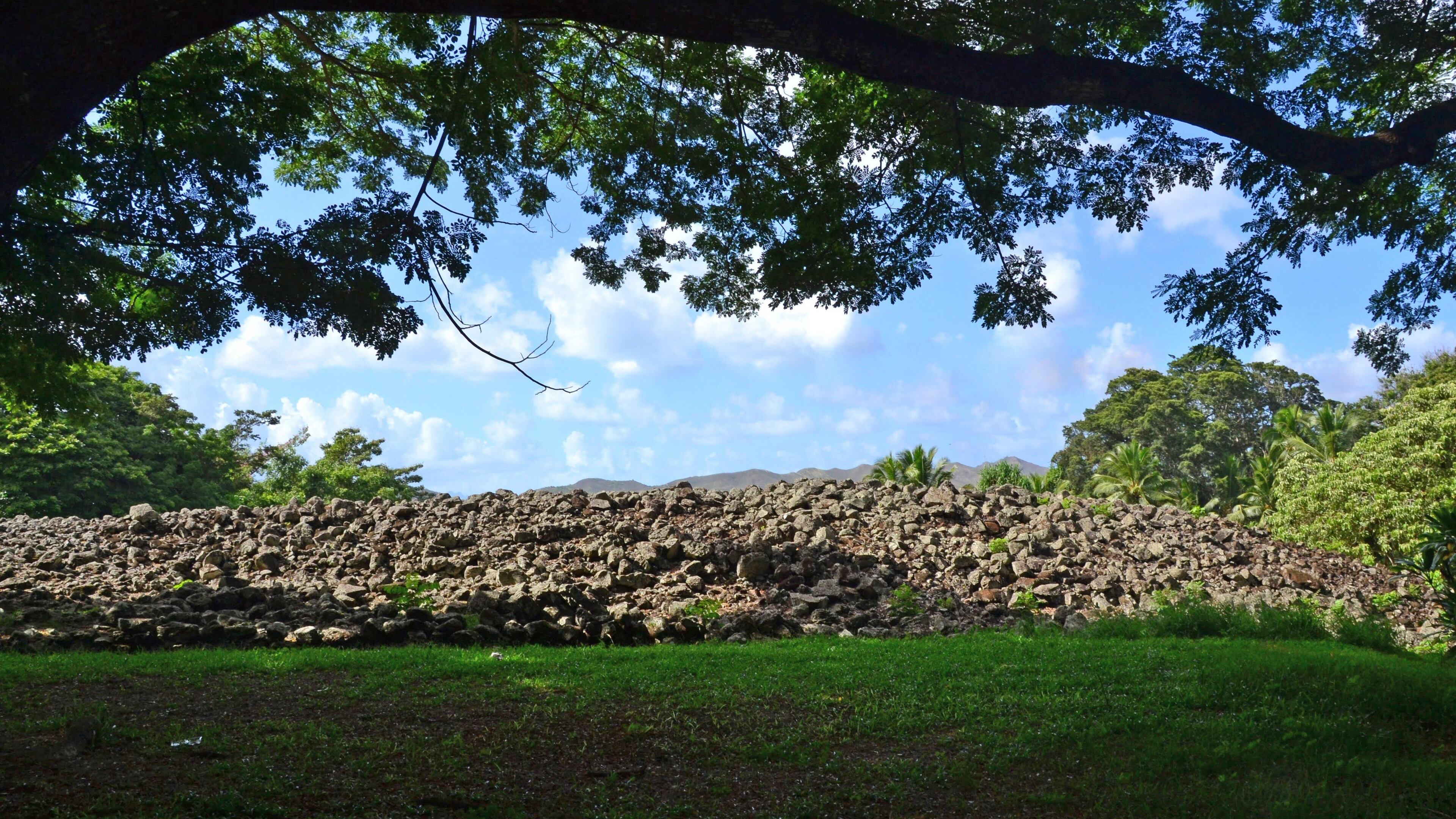 Ulupo Heiau in Kailua on windward Oahu is hard to find but rewards the intrepid traveler with a trip back in time to a place of reverence. The stone formations once stood as much as 30 feet high and provided the base for a temple. (Catharine Hamm/Los Angeles Times/TNS)
