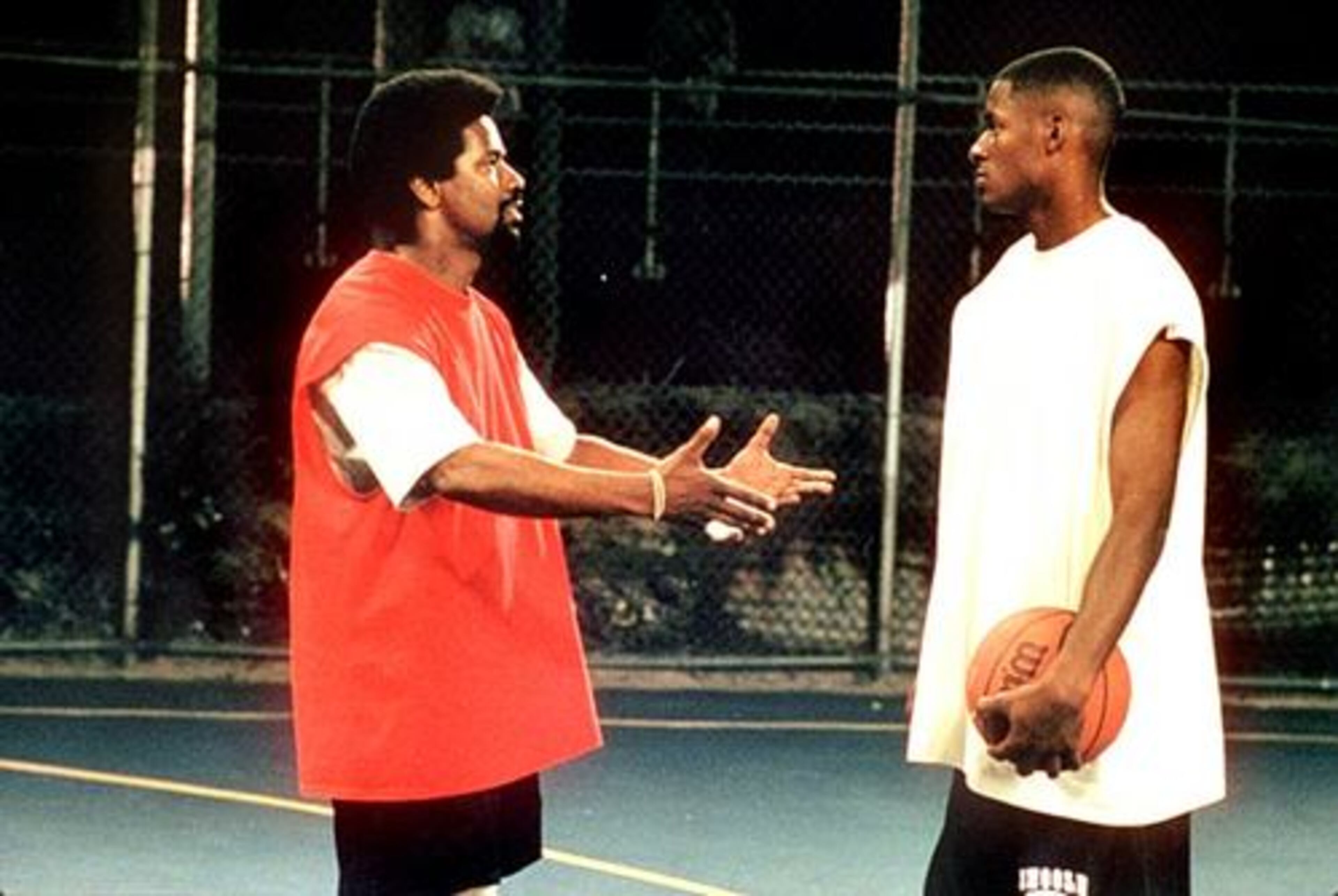 7. He Got Game (1998) -- You watch this movie and wonder why it's the only time NBA star Ray Allen has starred in a film. He plays the nation's top-ranked high school basketball player with an imprisoned father (Denzel Washington) trying to reduce his own sentence by directing his son toward playing for Big State.