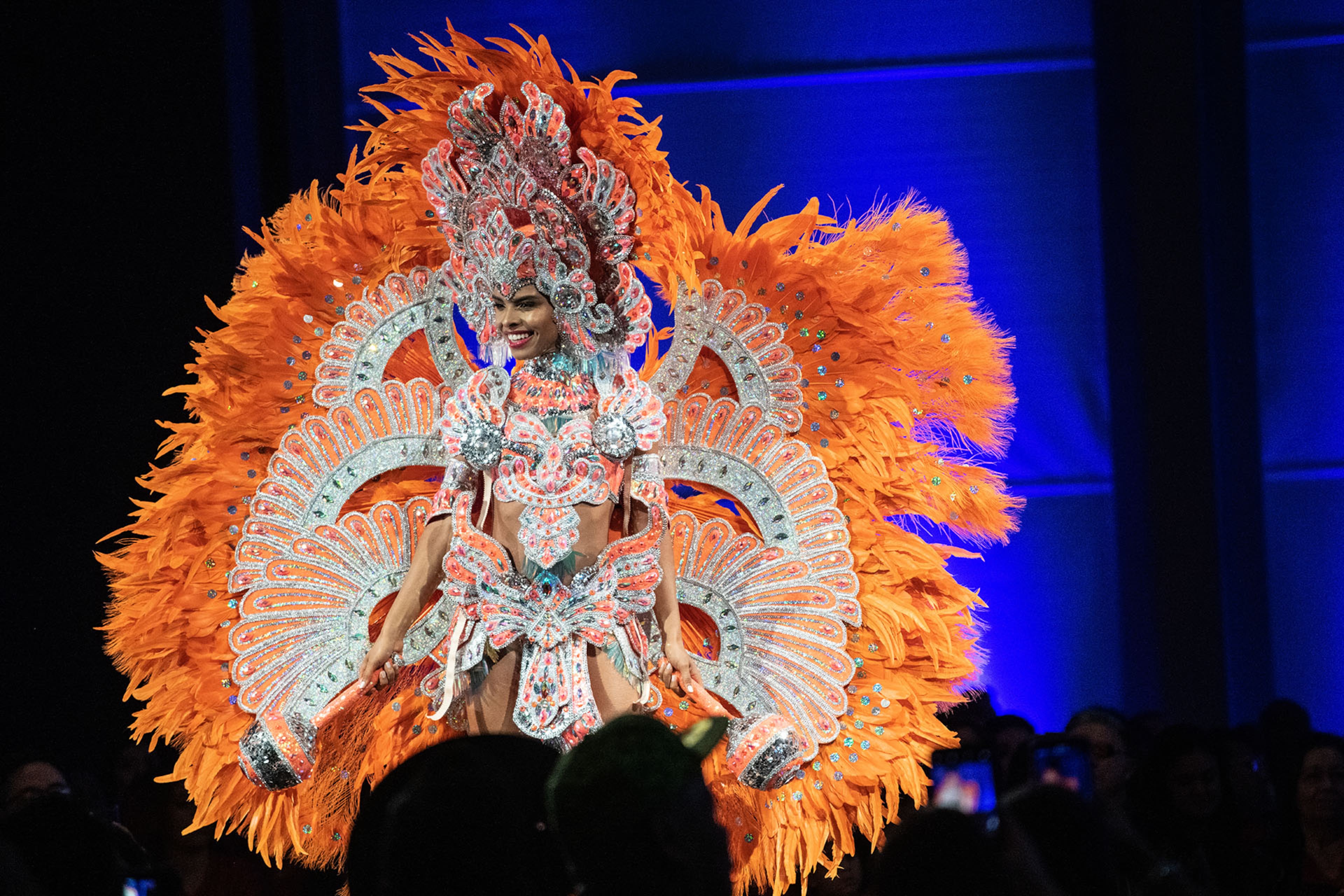 120619 ATLANTAâ Miss Haiti Gabriela Clesca Vallejo showcases her costume that represents her country at the Miss Universe Pageant National Costume Show in Atlanta, Ga Friday, Dec. 6, 2019.
PHOTO BY ELISSA BENZIE