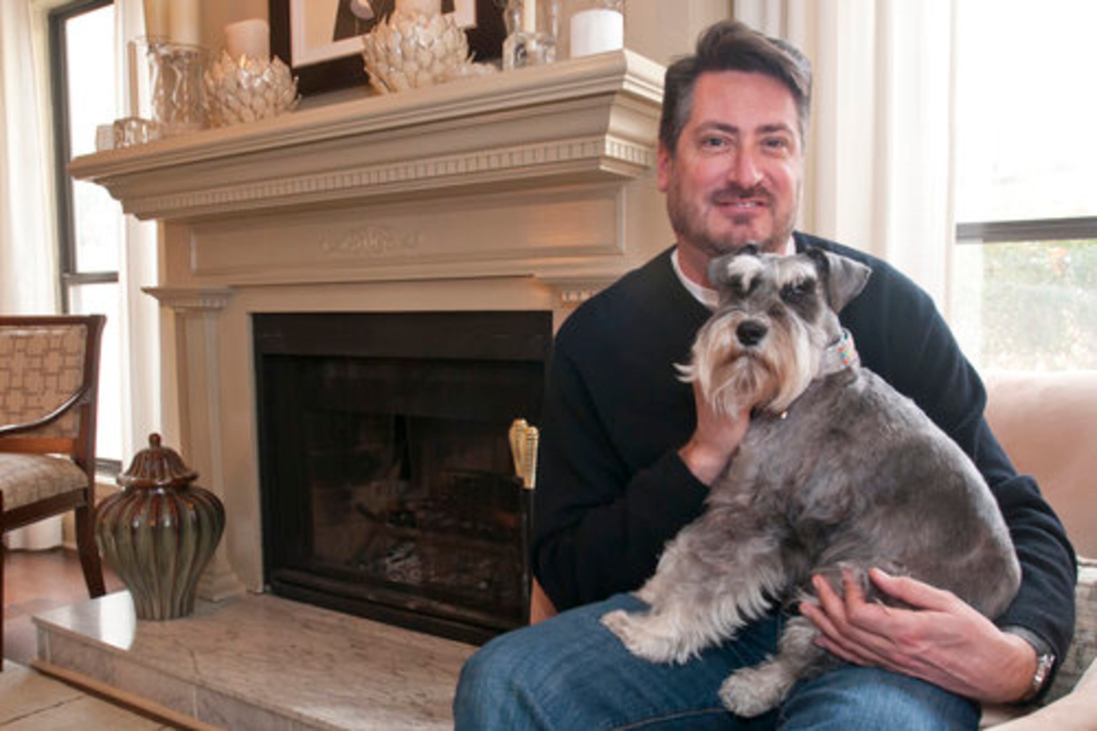 Mohr and his dog, Mr. Rhett Butler, are the occupants of the home at Waterford Place in Smyrna.