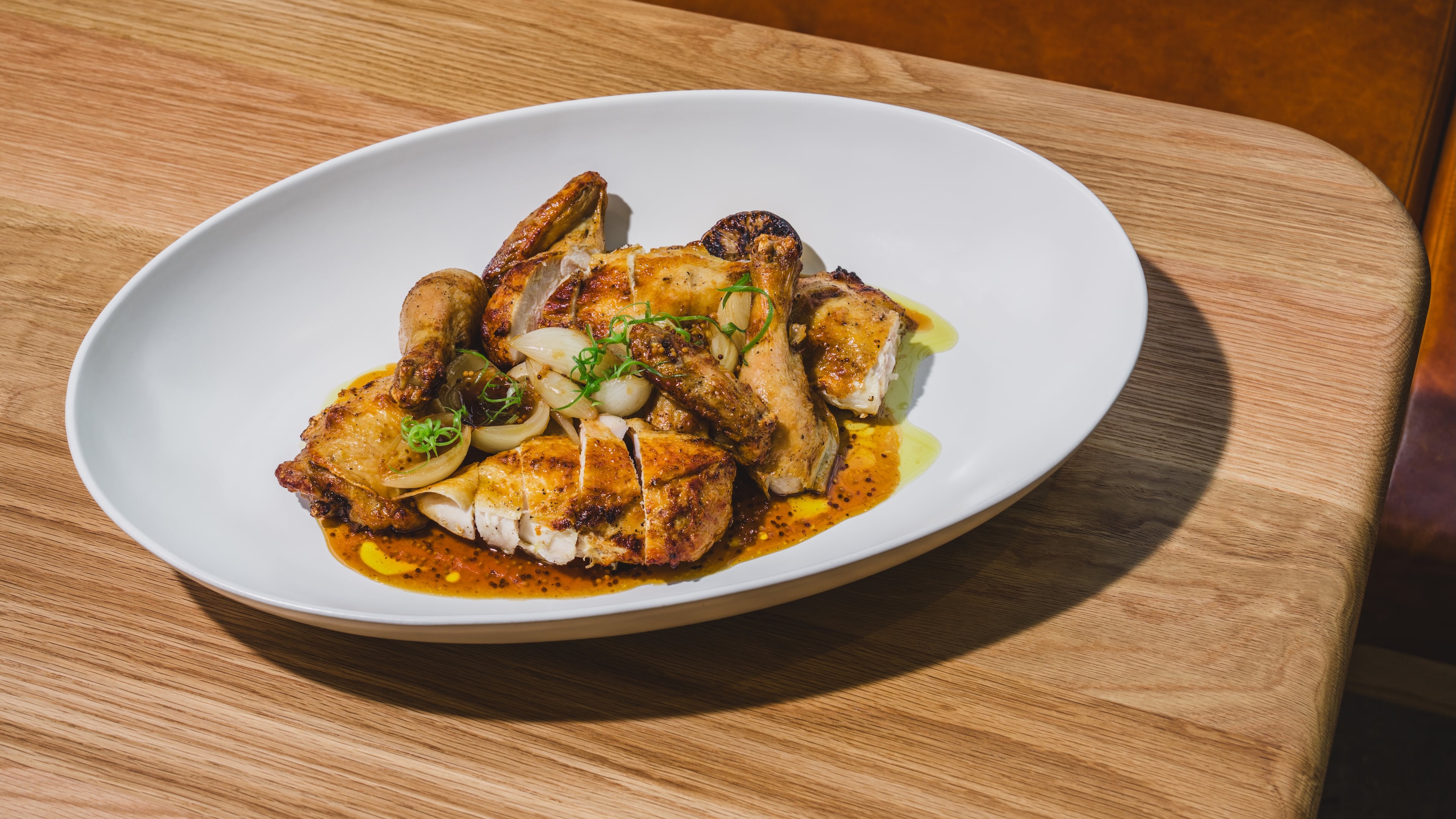 The big plate on So. Fox's opening menu is a whole chicken, meant to be shared among four people. (Dave Crawford/Courtesy of So. Fox)
